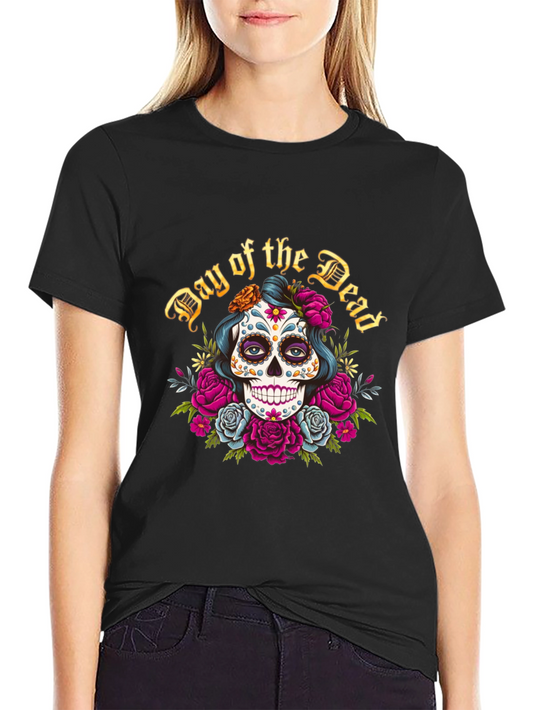 Day of the Dead Sugar Skull Graphic Tee