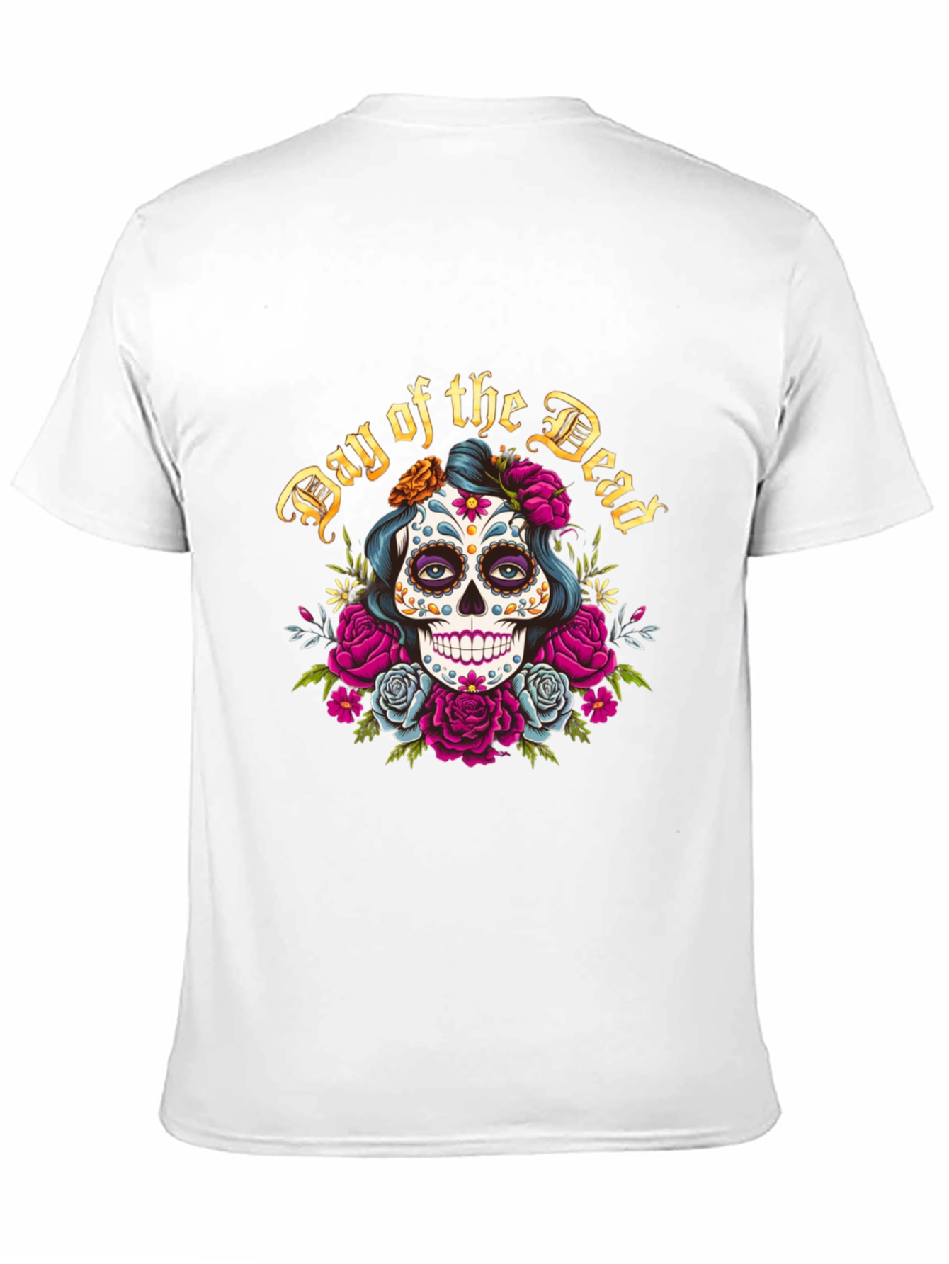 Day of the Dead Sugar Skull Graphic Tee