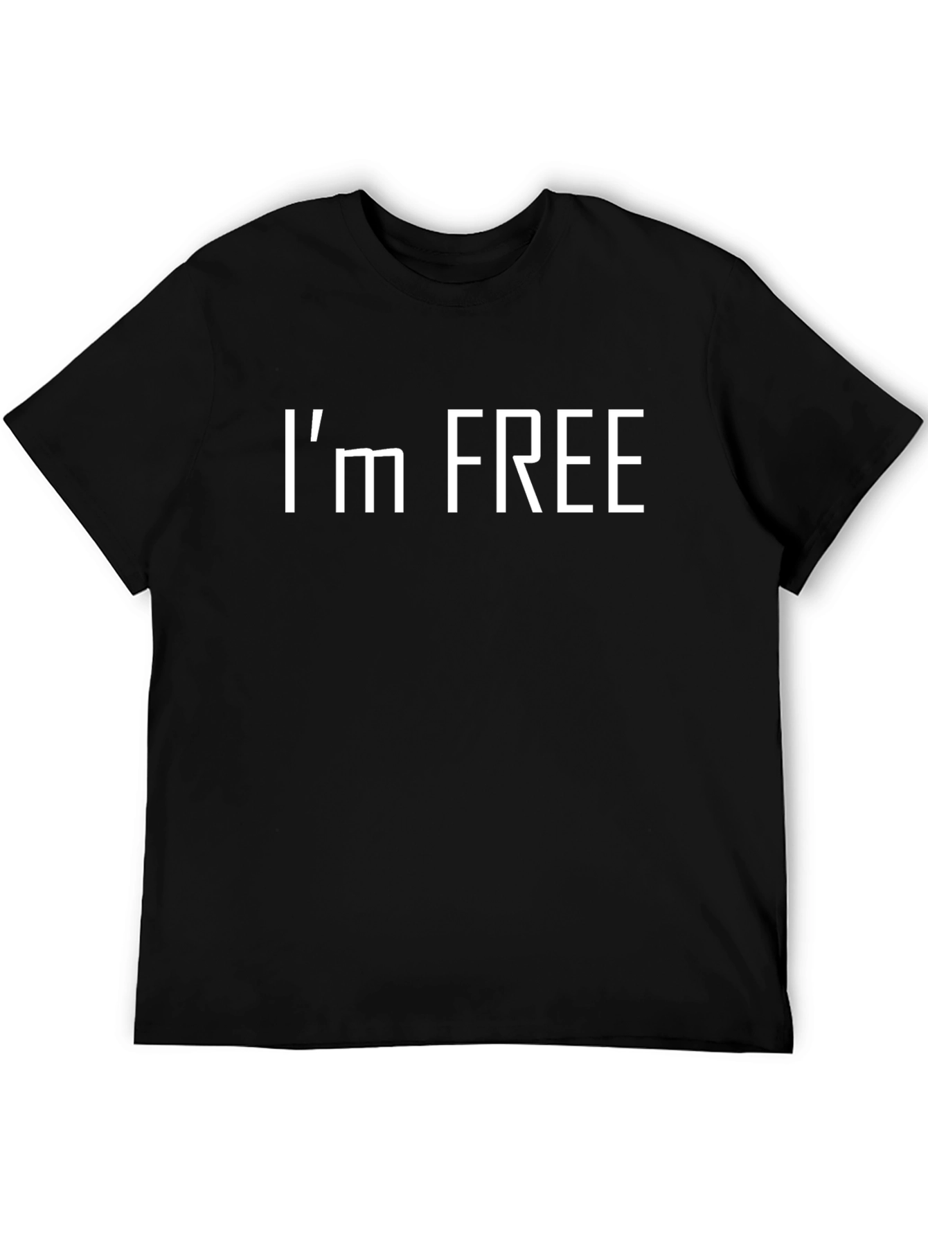 Im Free Black Graphic T-Shirt