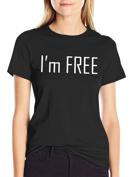Im Free Black Graphic T-Shirt
