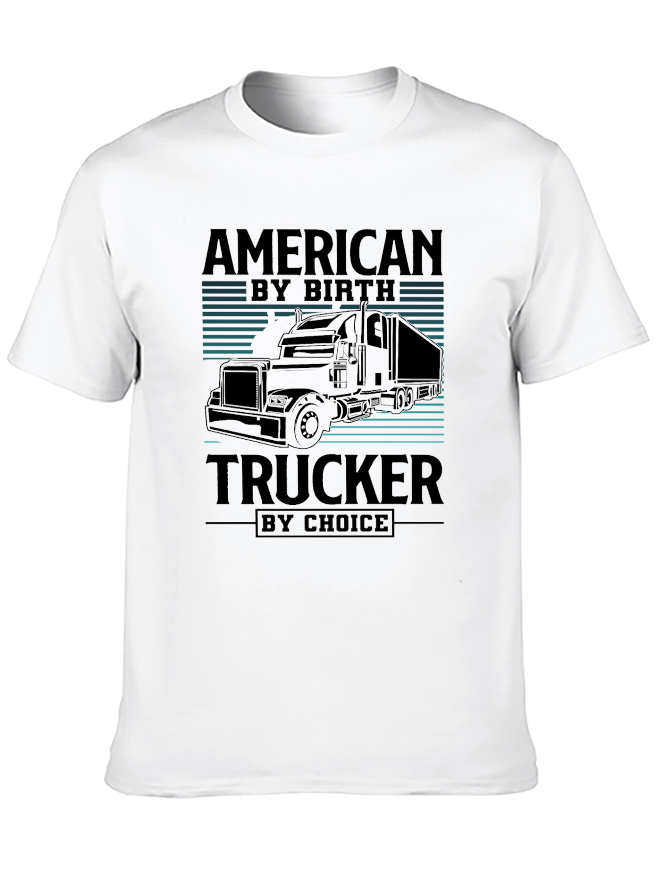 American Trucker Graphic Tee - Black