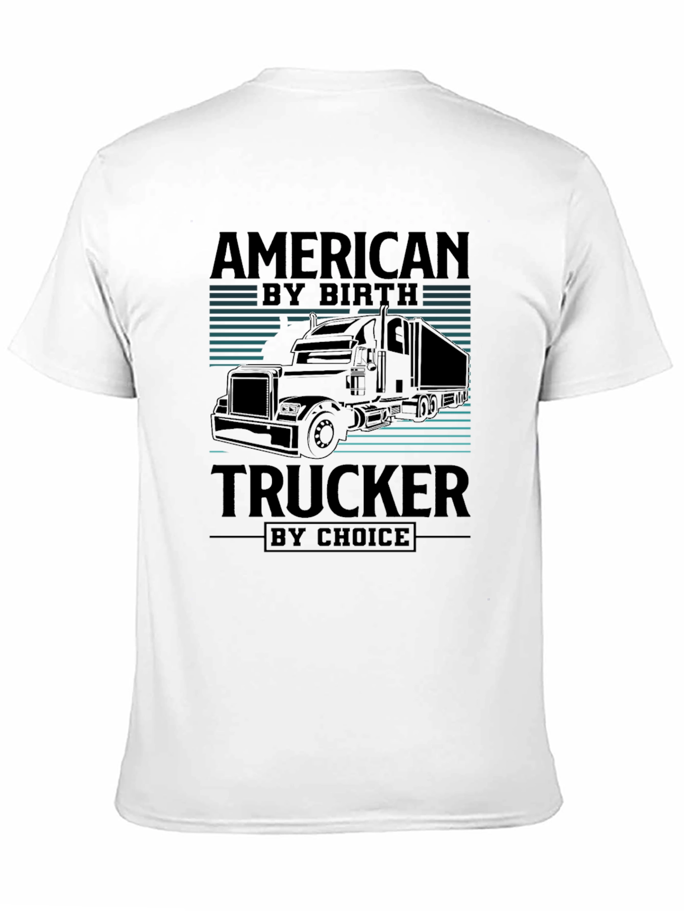 American Trucker Graphic Tee - Black