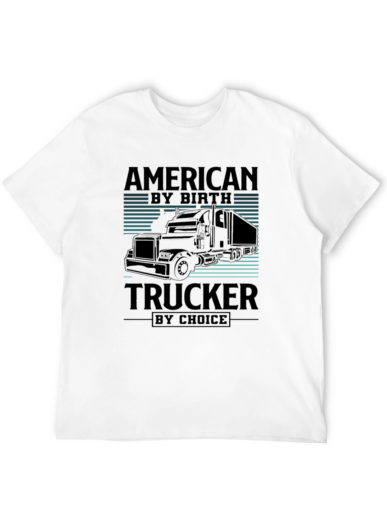 American Trucker Graphic Tee - Black