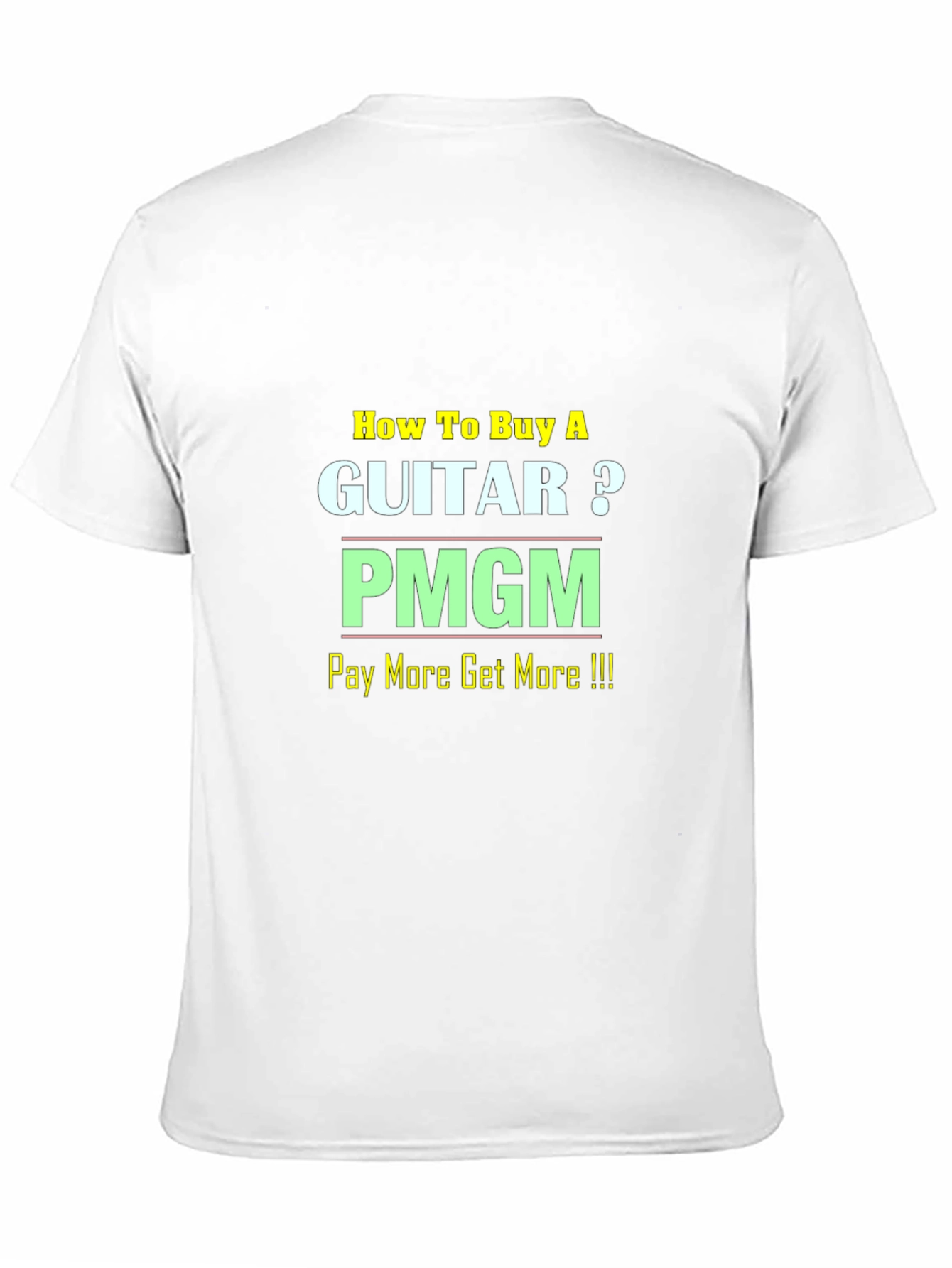How To Buy A Guitar? PMGM T-Shirt