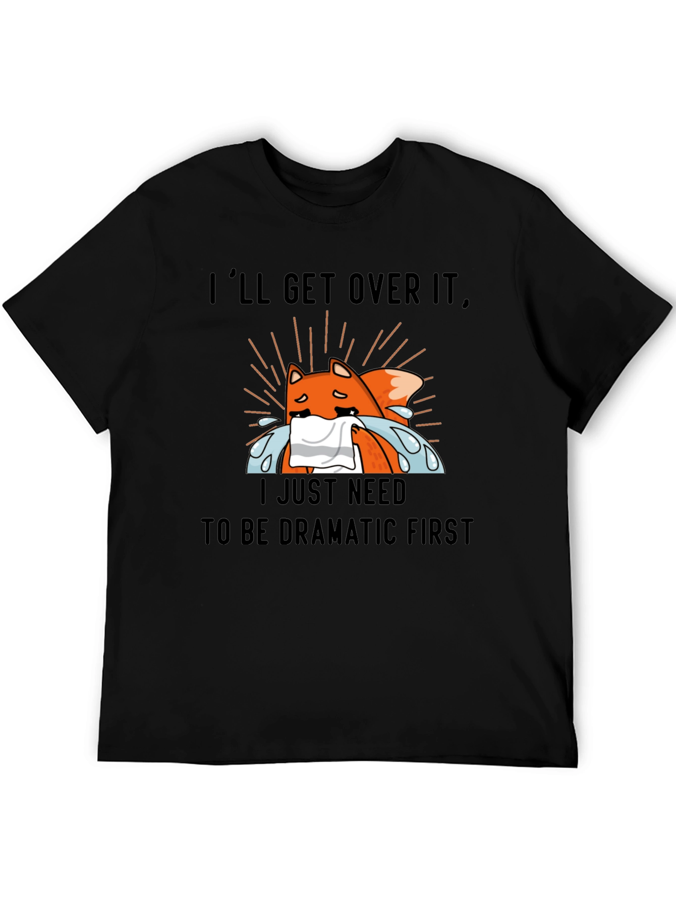 Dramatic Fox T-Shirt - Funny Graphic Tee