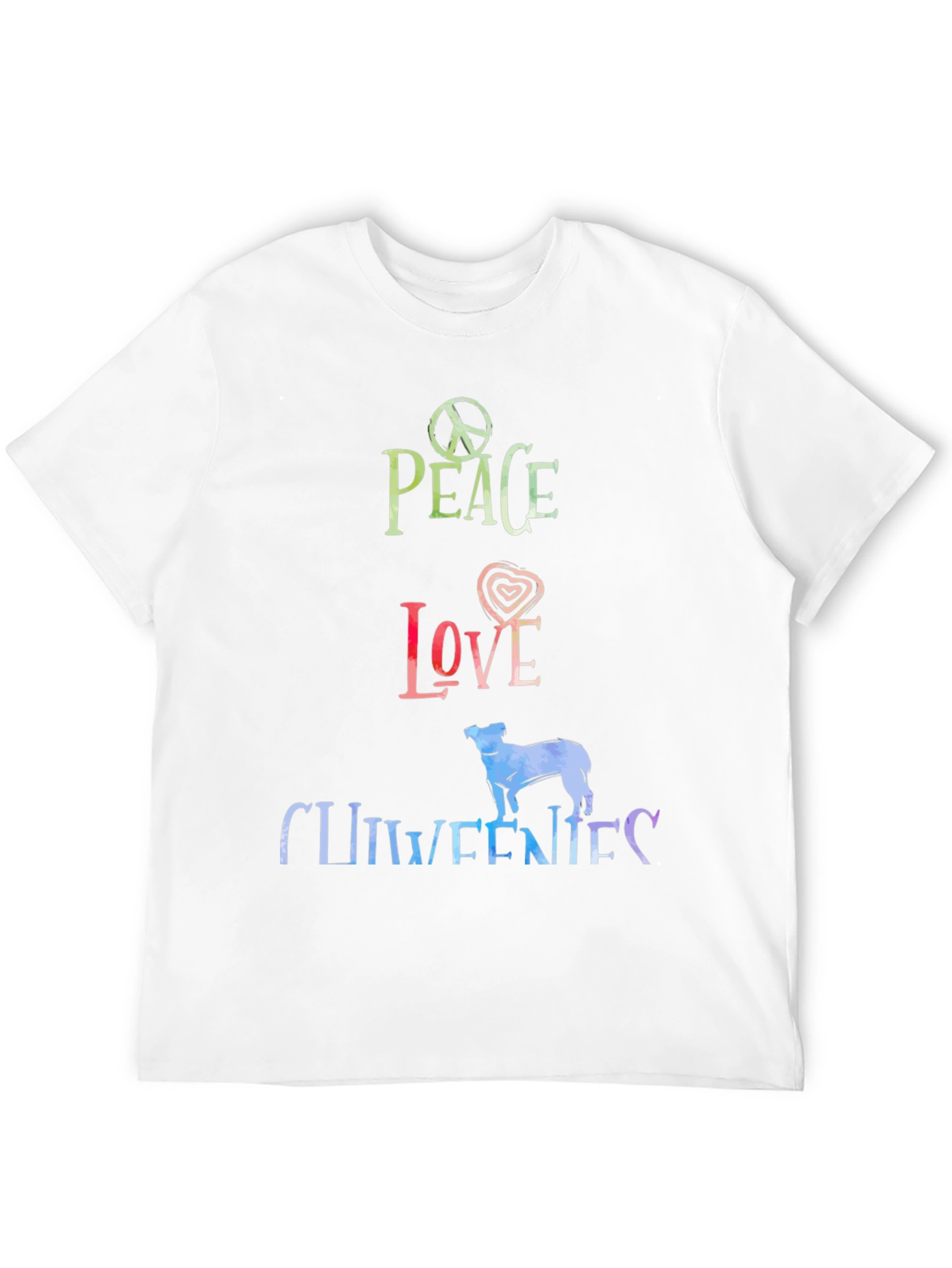 Peace Love Chiweenies Graphic T-Shirt