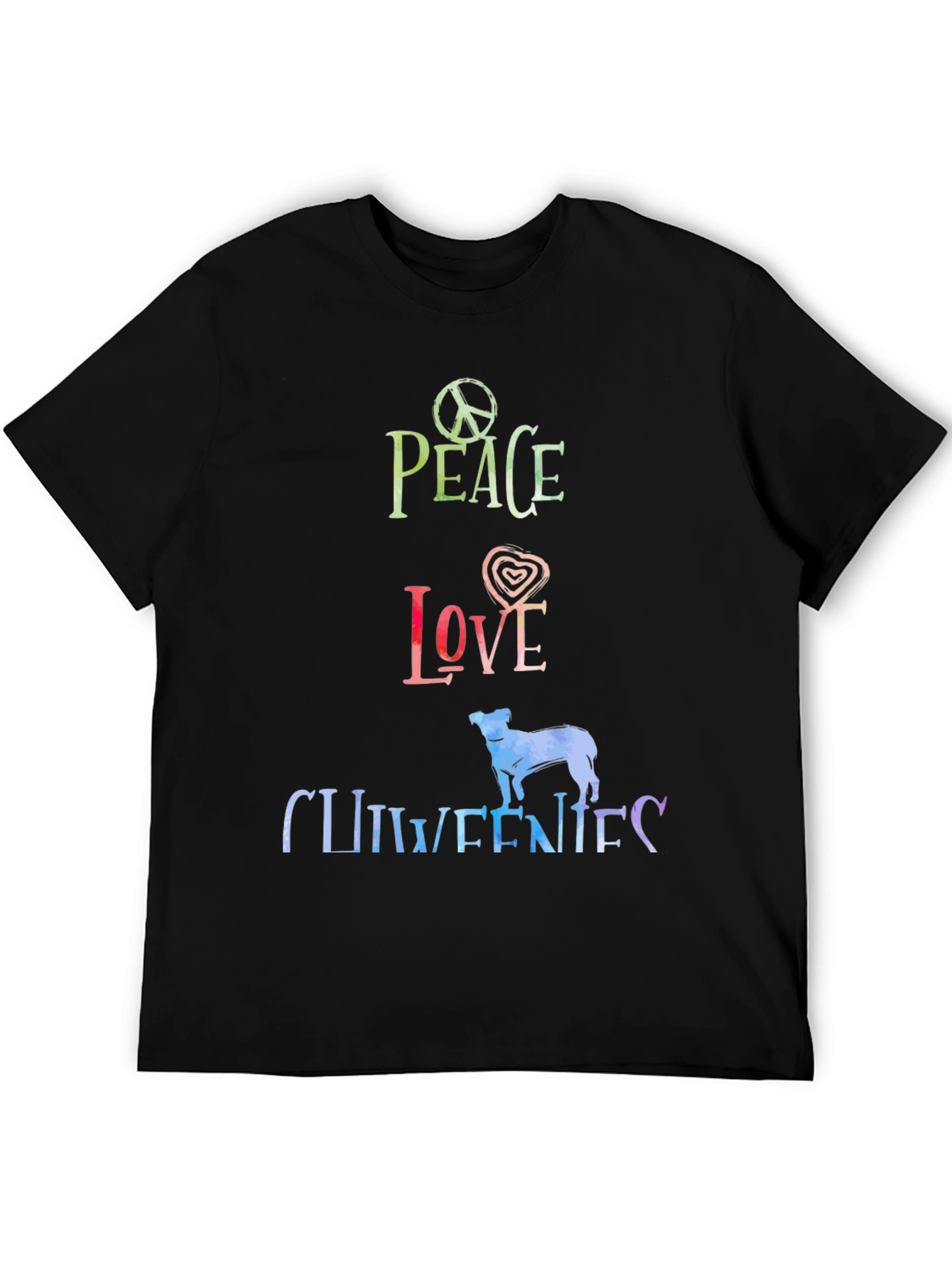 Peace Love Chiweenies Graphic T-Shirt