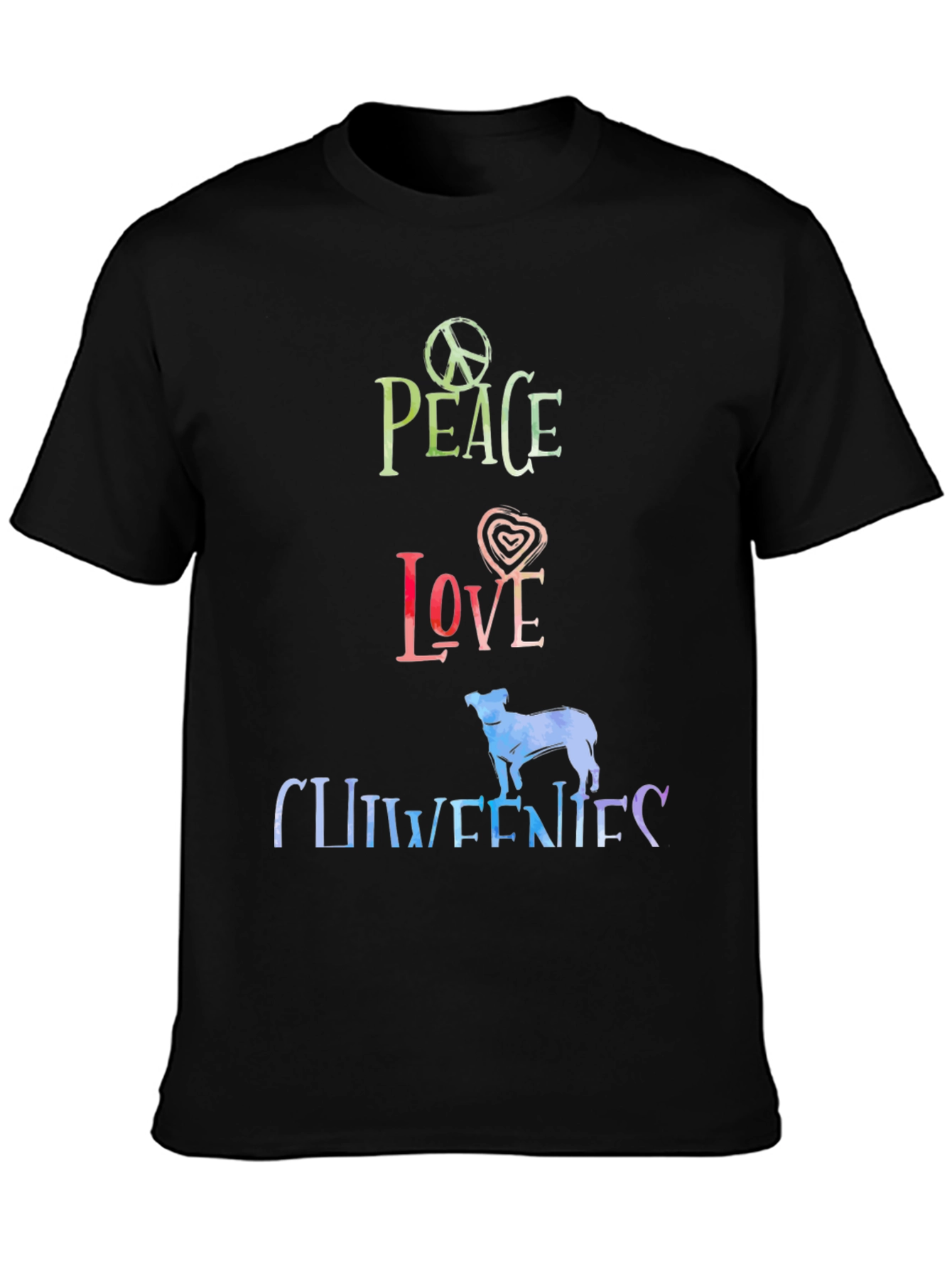 Peace Love Chiweenies Graphic T-Shirt
