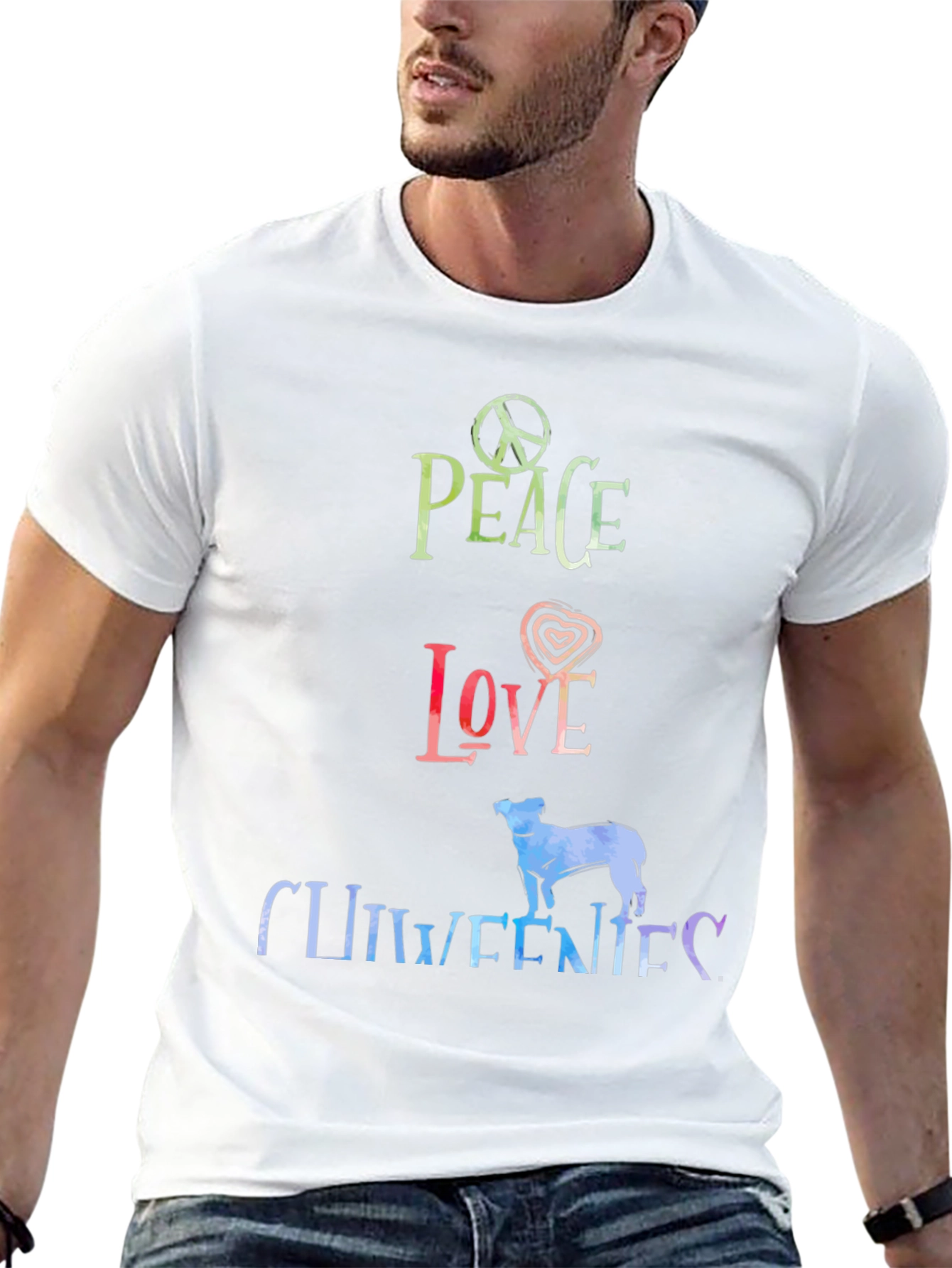 Peace Love Chiweenies Graphic T-Shirt