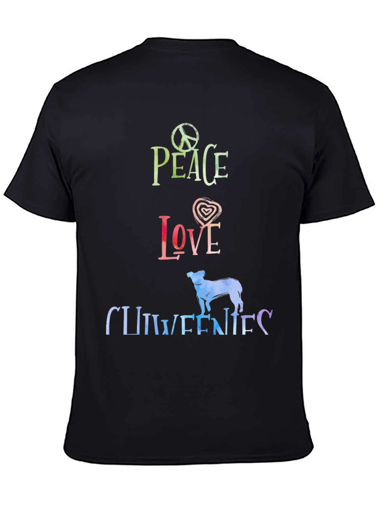 Peace Love Chiweenies Graphic T-Shirt