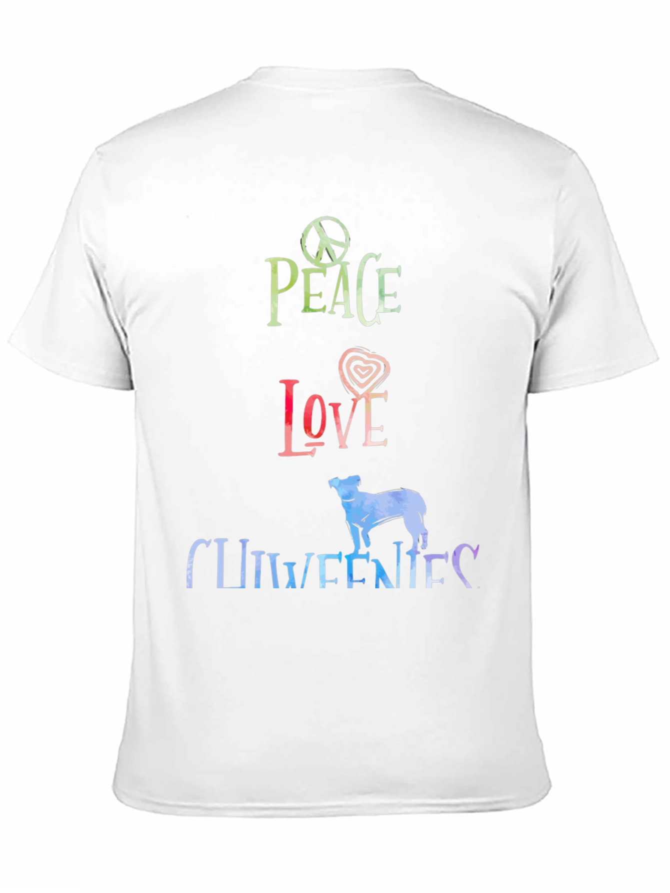Peace Love Chiweenies Graphic T-Shirt