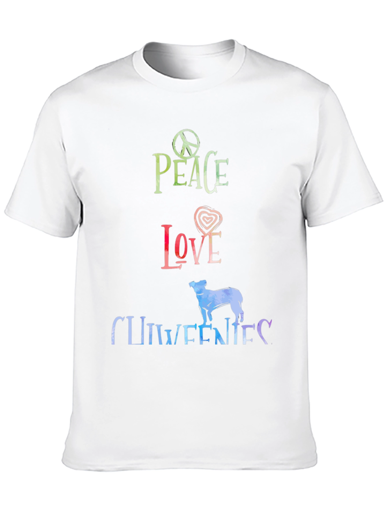 Peace Love Chiweenies Graphic T-Shirt