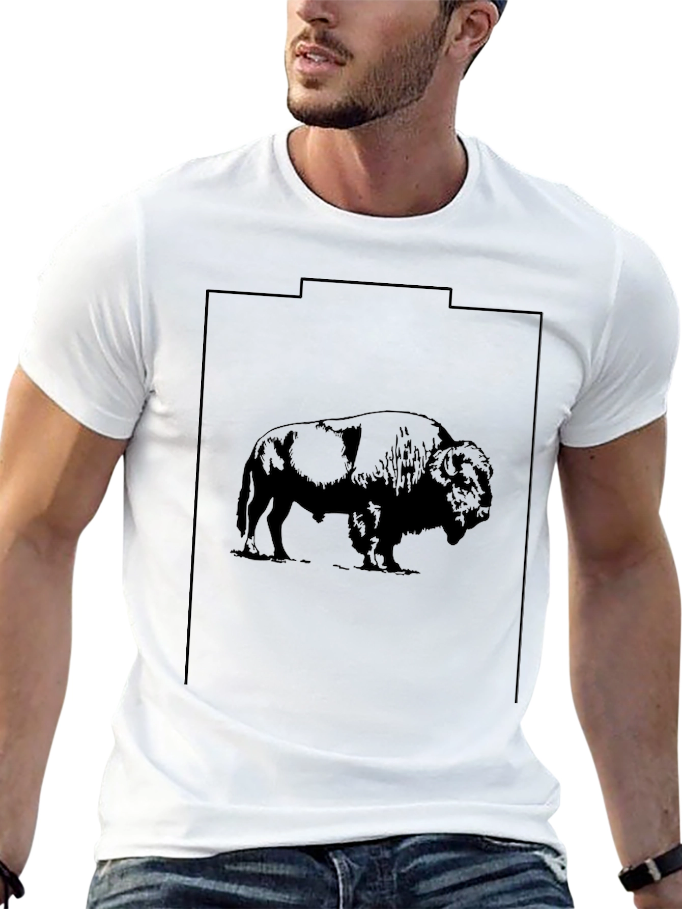 Bison Graphic Tee - Black