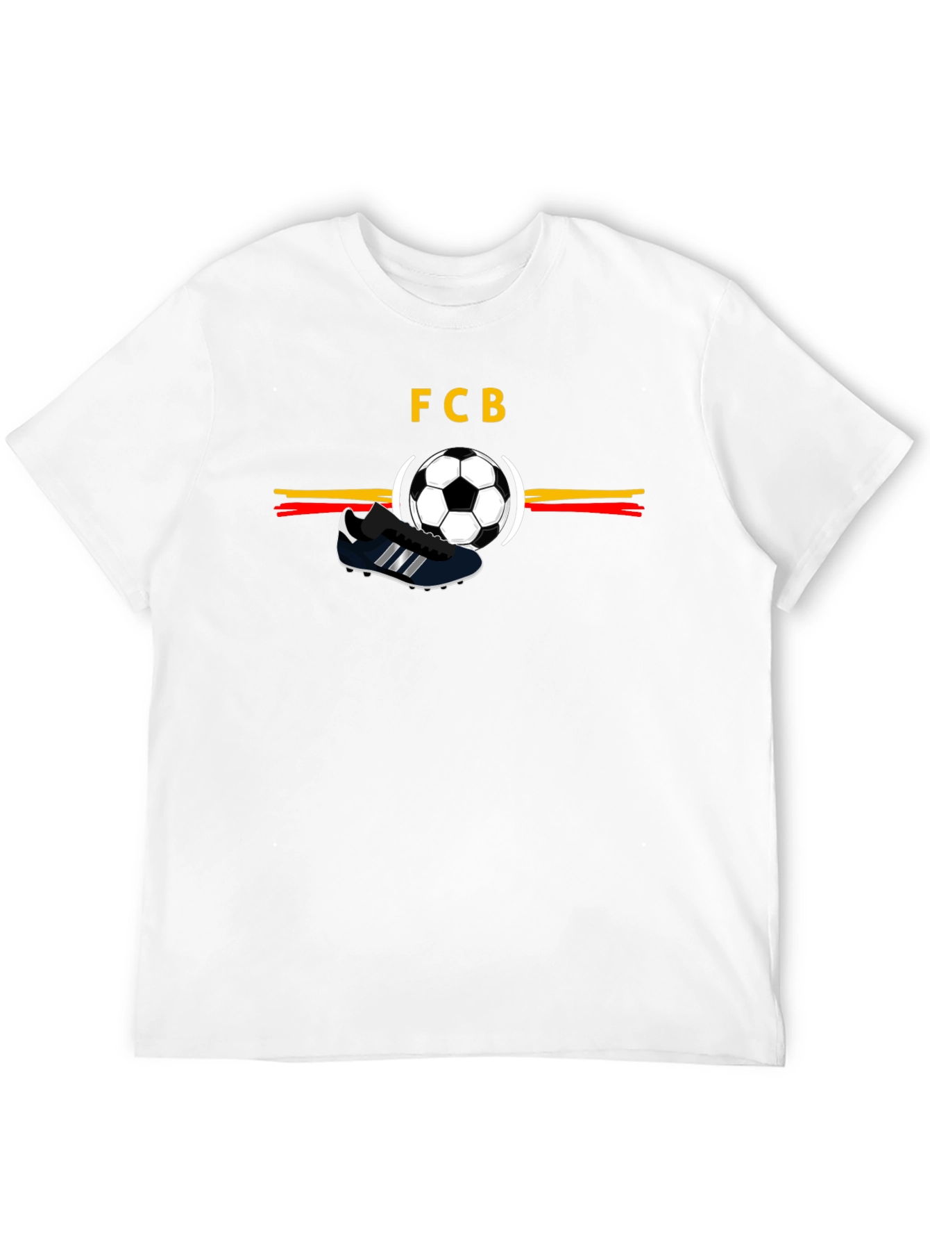 FCB Soccer Tee - Retro Football Style