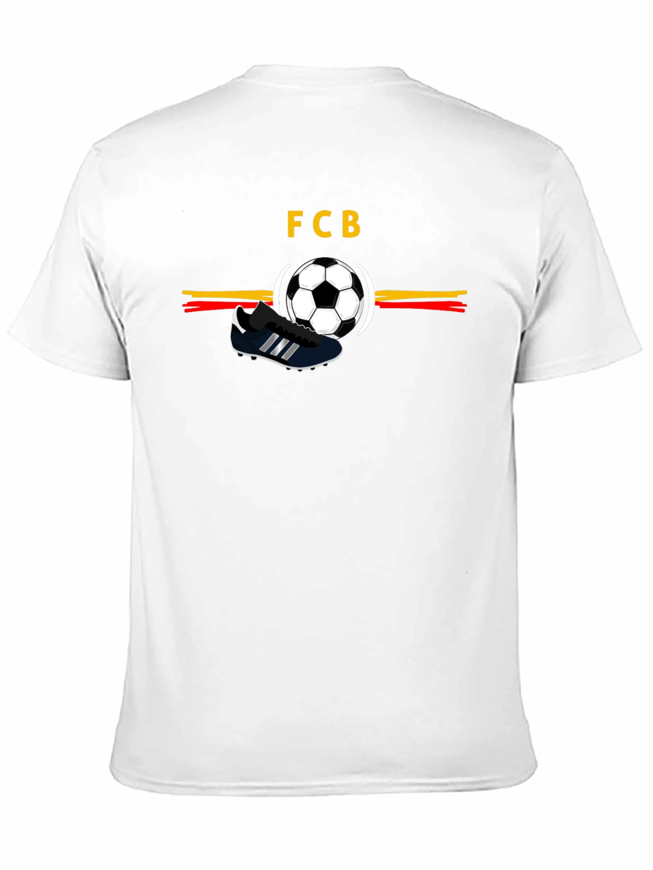 FCB Soccer Tee - Retro Football Style