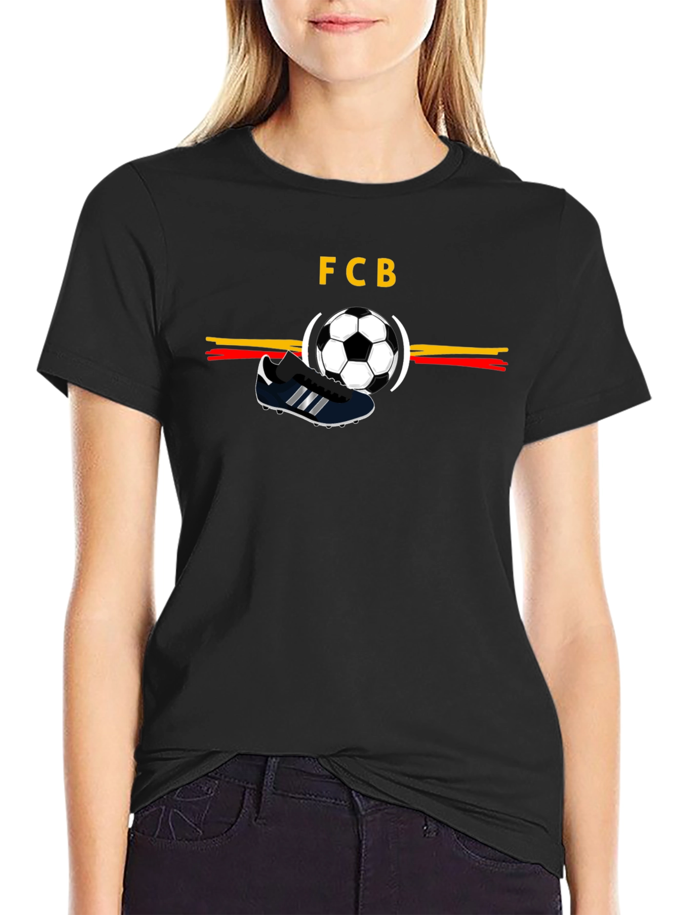 FCB Soccer Tee - Retro Football Style