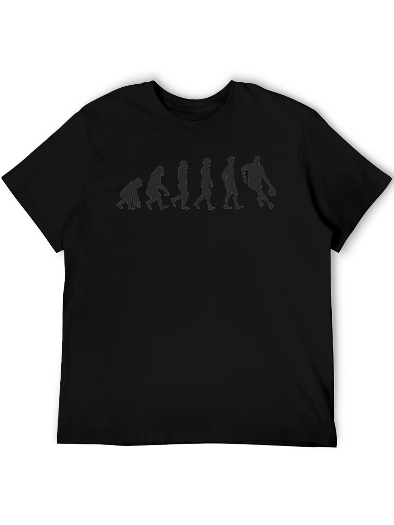 Evolution of Basketball Black T-Shirt