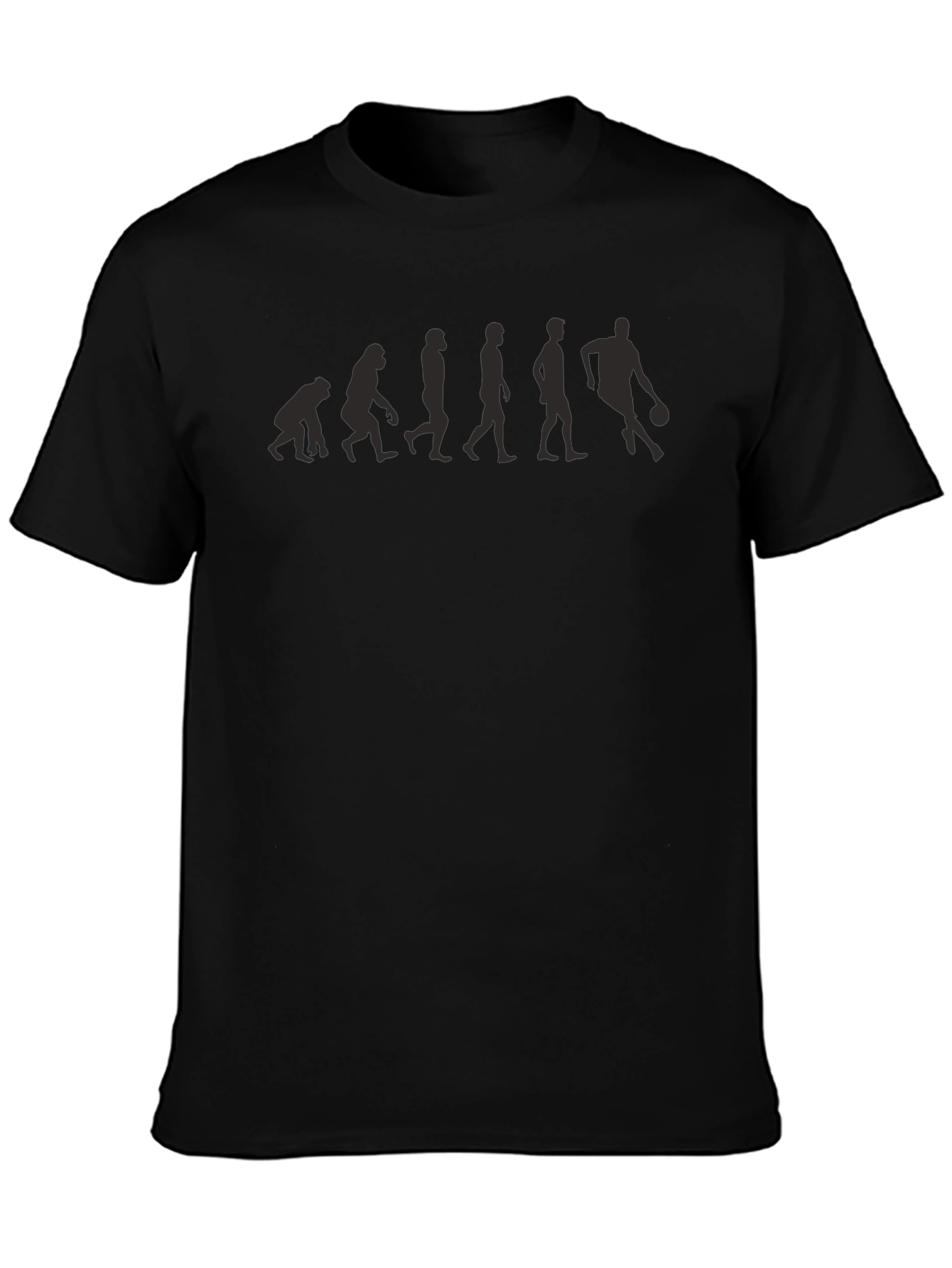 Evolution of Basketball Black T-Shirt