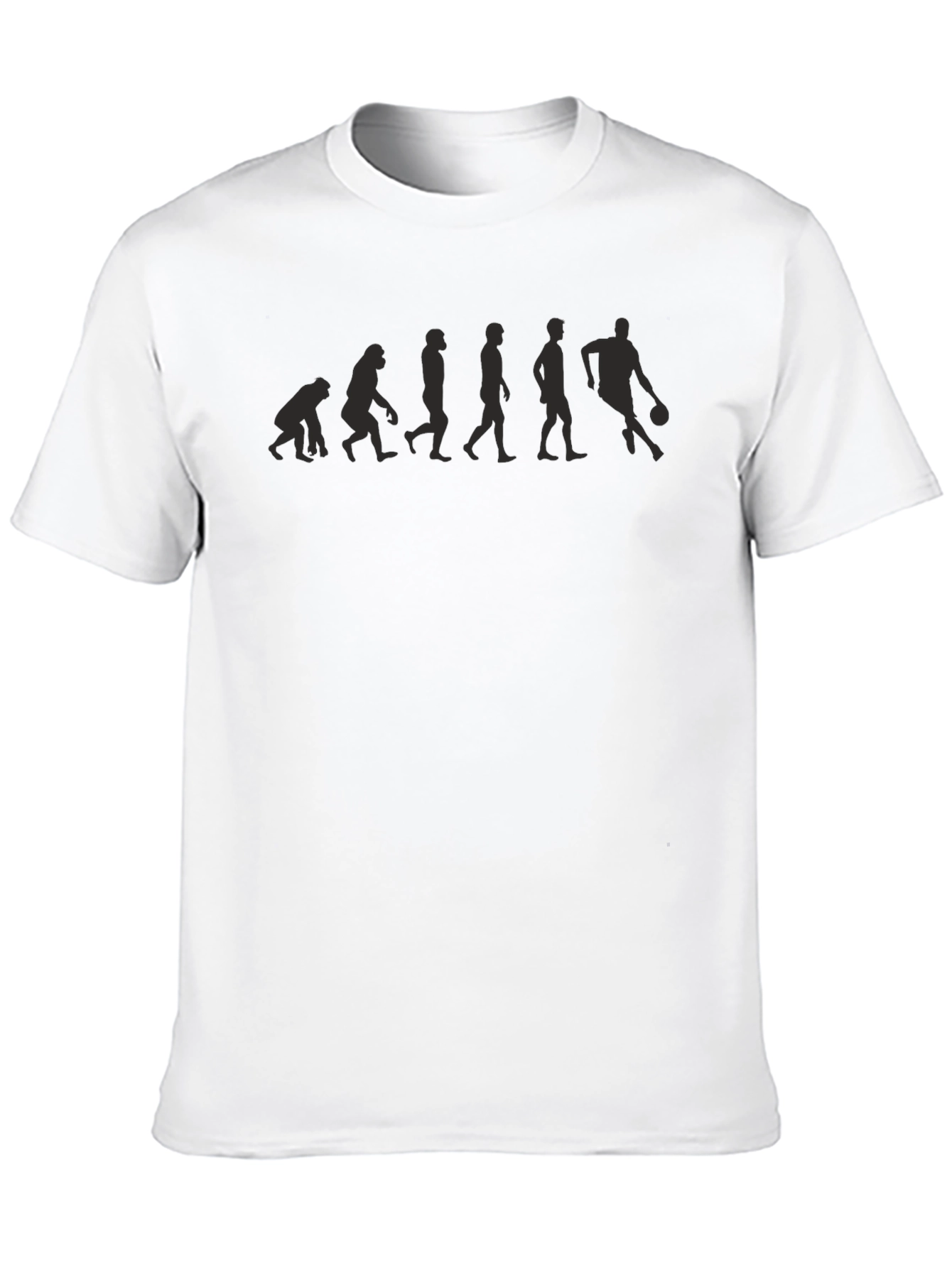 Evolution of Basketball Black T-Shirt