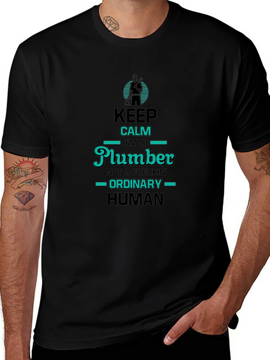 Keep Calm Plumber T-Shirt: Unique & Funny Design
