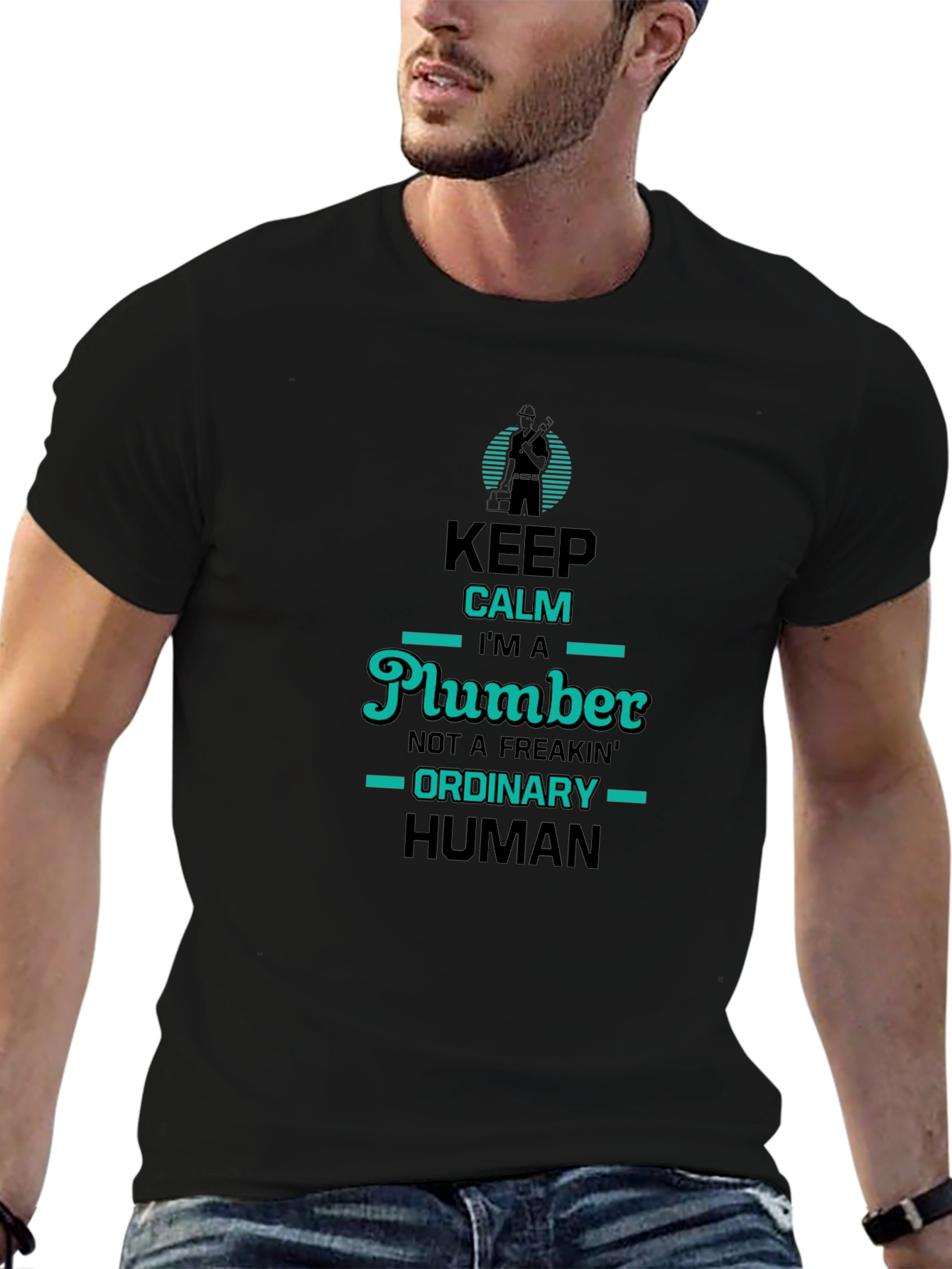 Keep Calm Plumber T-Shirt: Unique & Funny Design