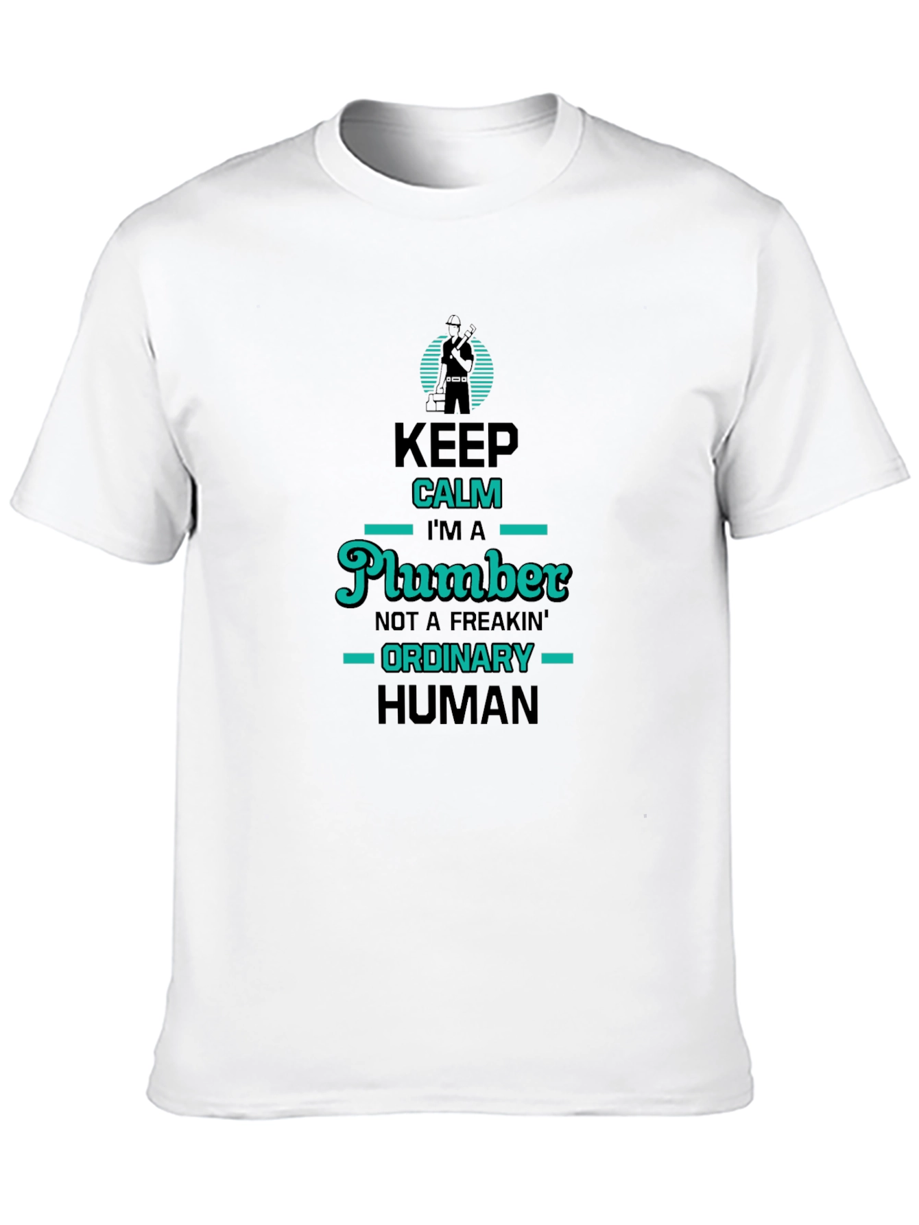 Keep Calm Plumber T-Shirt: Unique & Funny Design