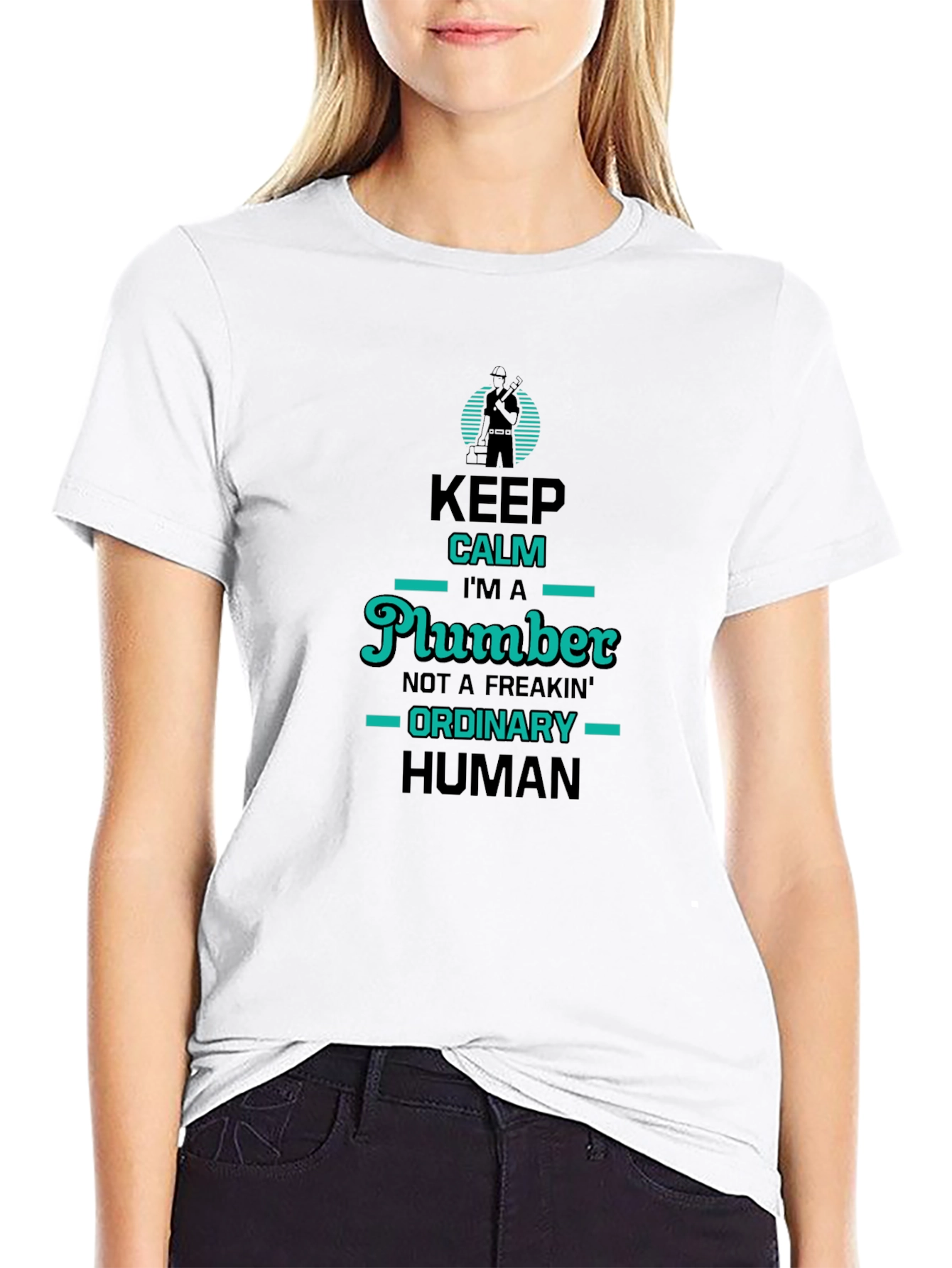 Keep Calm Plumber T-Shirt: Unique & Funny Design