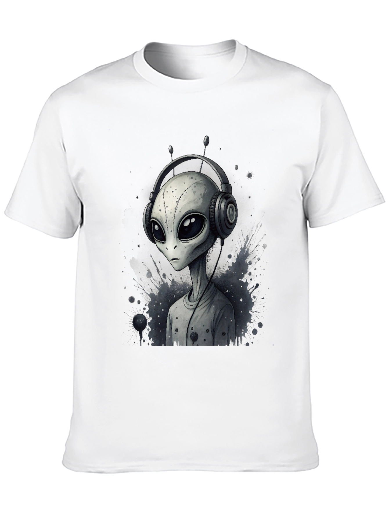 Alien DJ Graphic Tee - Black