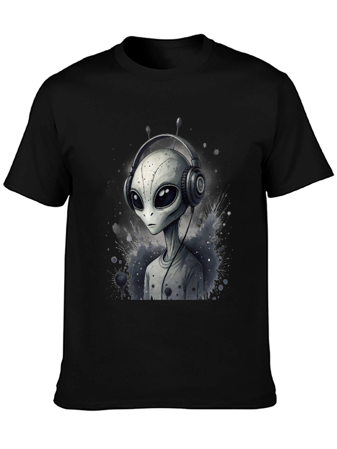 Alien DJ Graphic Tee - Black
