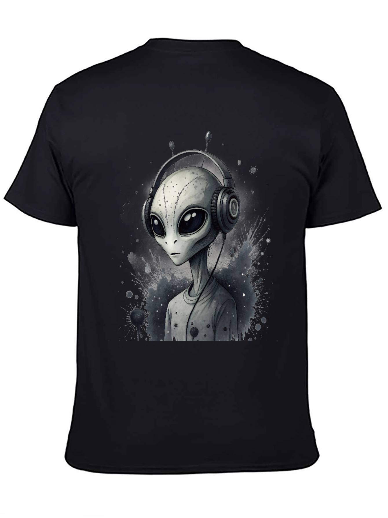 Alien DJ Graphic Tee - Black
