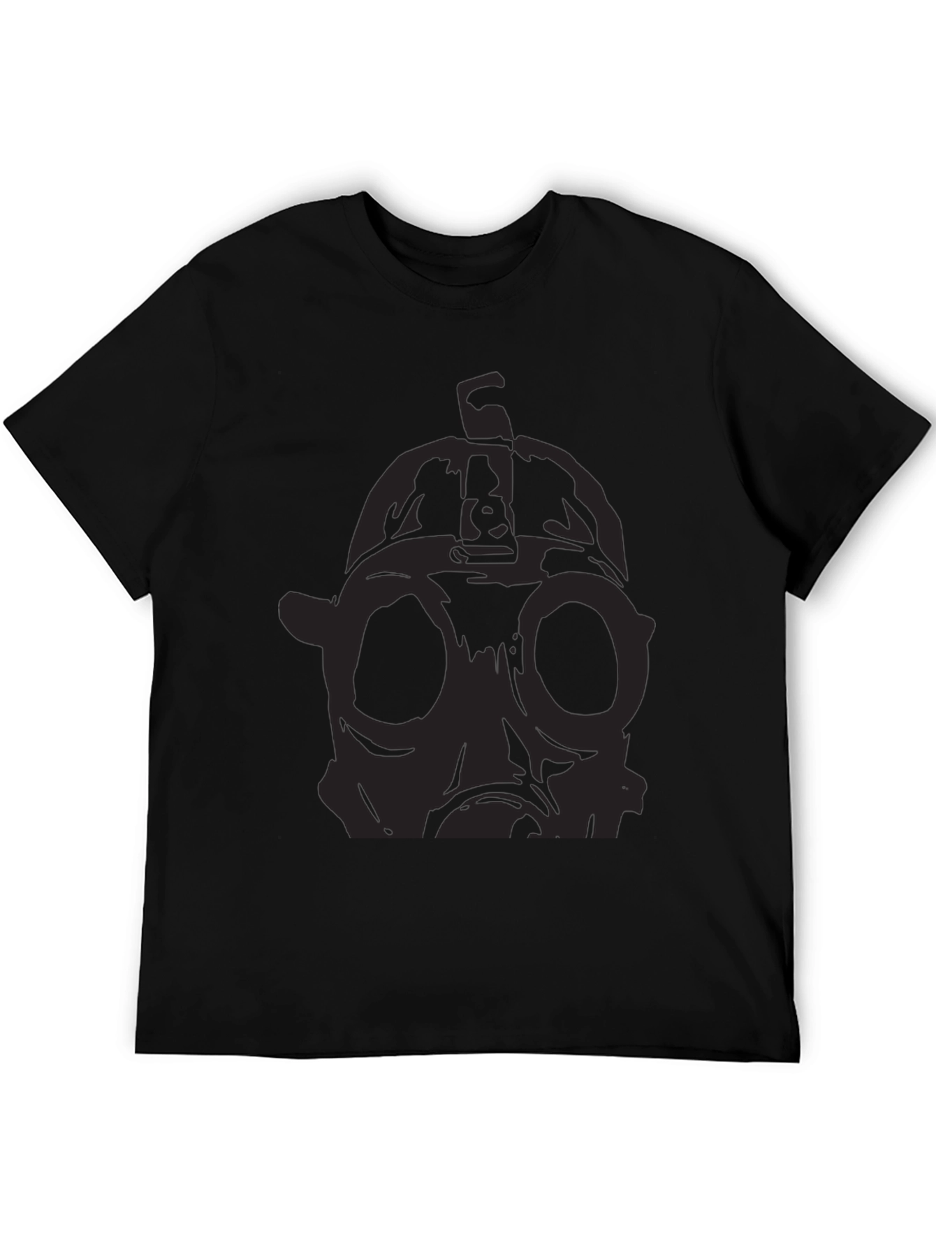 Gas Mask Graphic Black T-Shirt