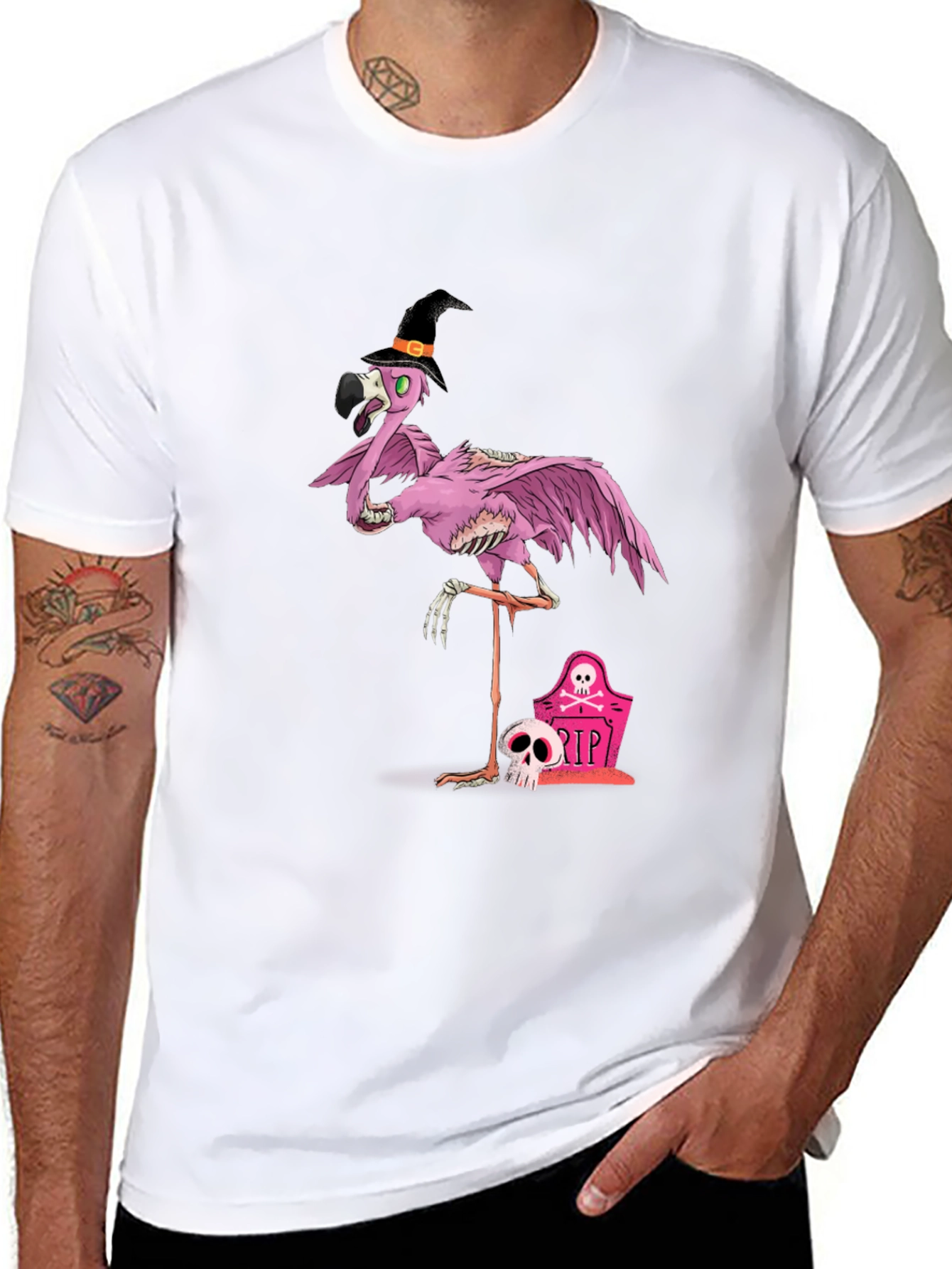 Halloween Flamingo T-Shirt - Spooky Style