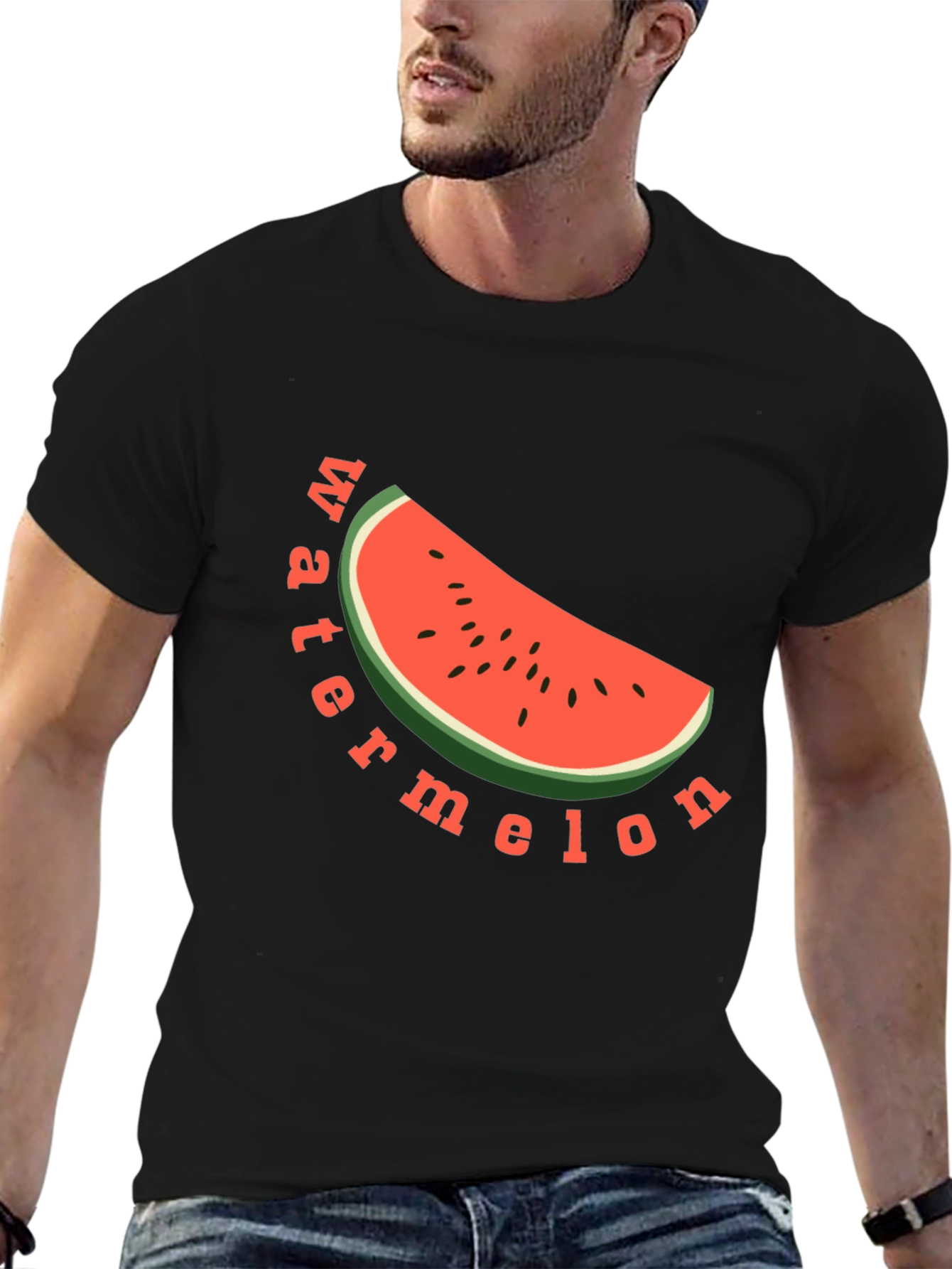 Watermelon Graphic Tee - Black