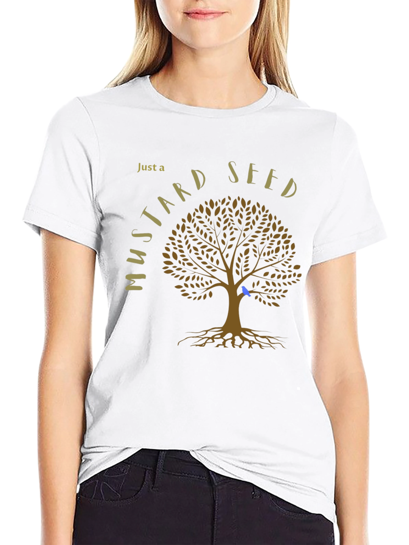Mustard Seed Tree Graphic T-Shirt - Black