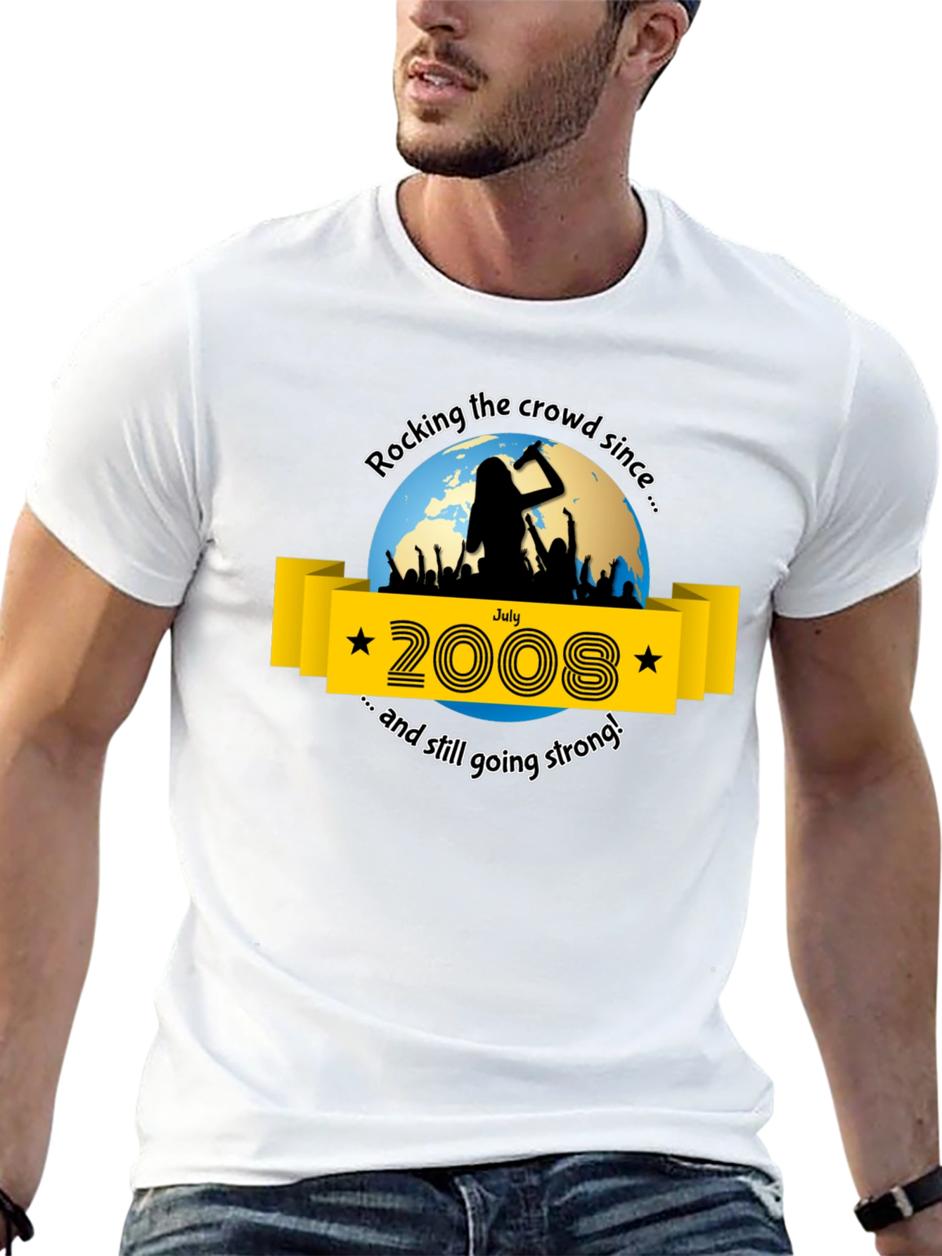 Rocking Since 2008 Anniversary Tee