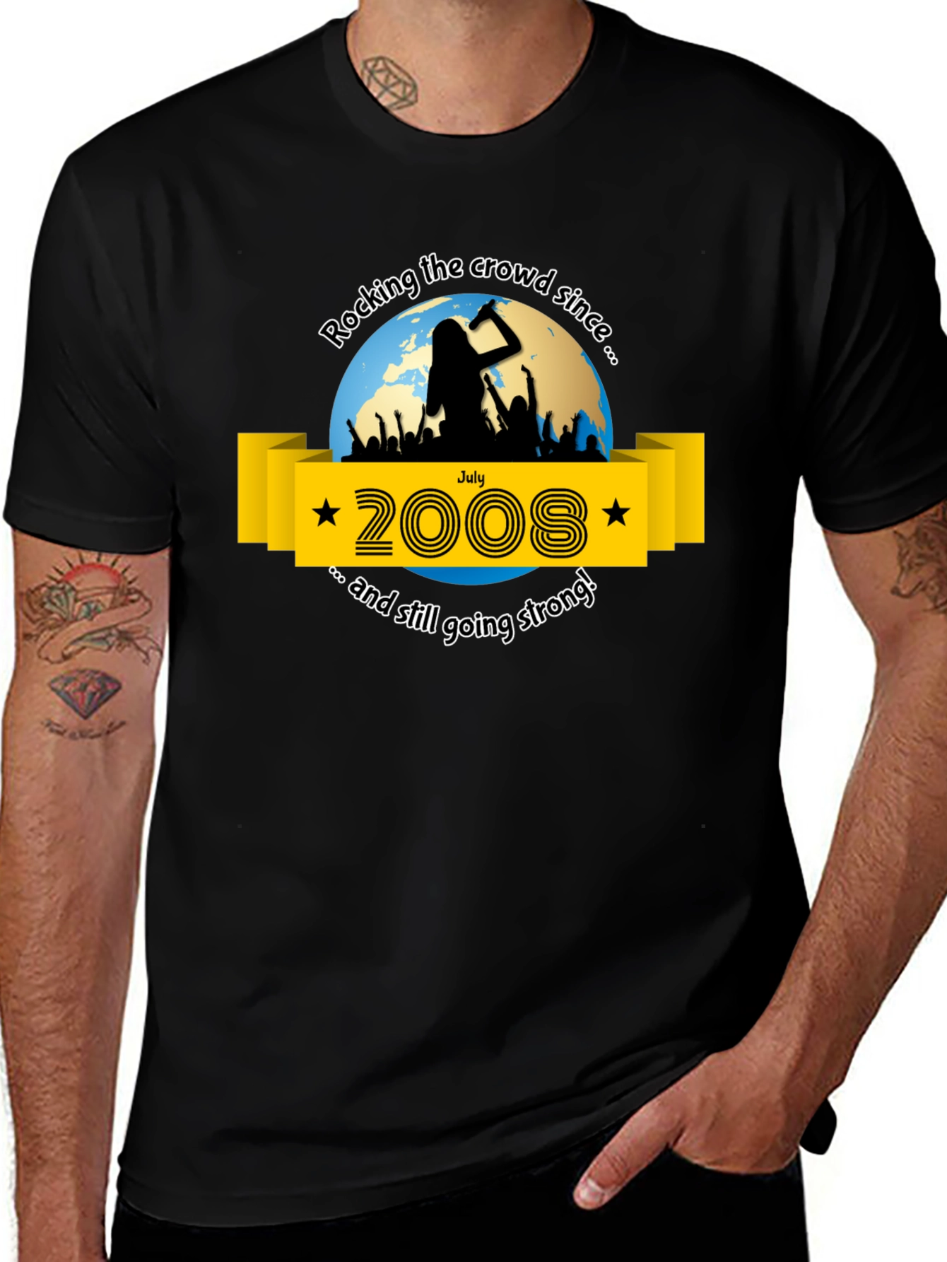 Rocking Since 2008 Anniversary Tee