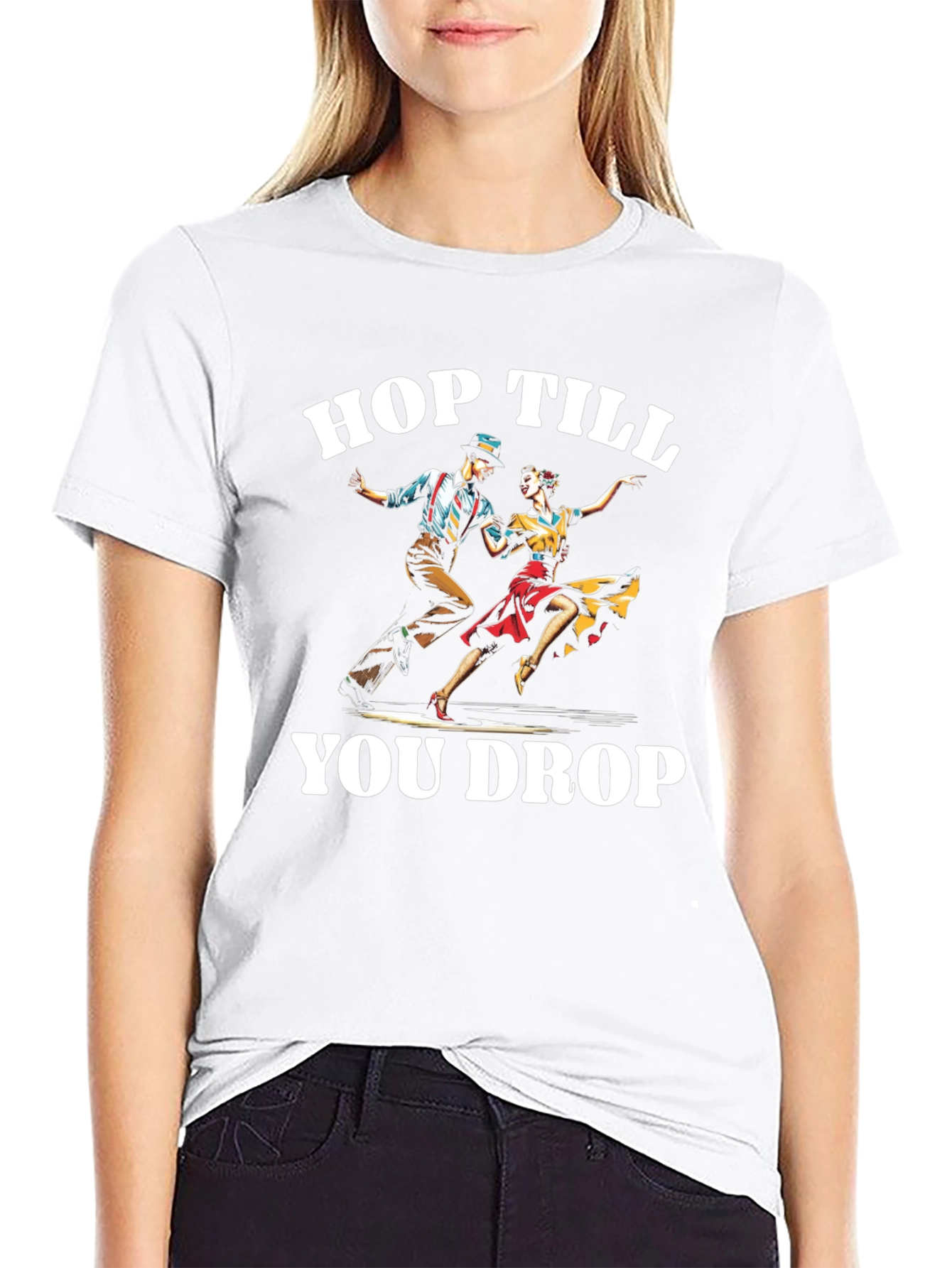 Hop Till You Drop T-Shirt Swing Dance Tee