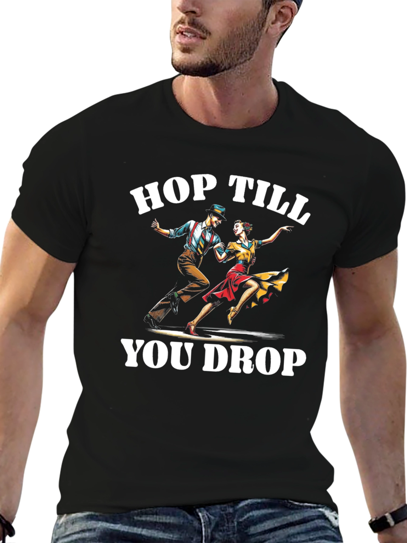 Hop Till You Drop T-Shirt Swing Dance Tee