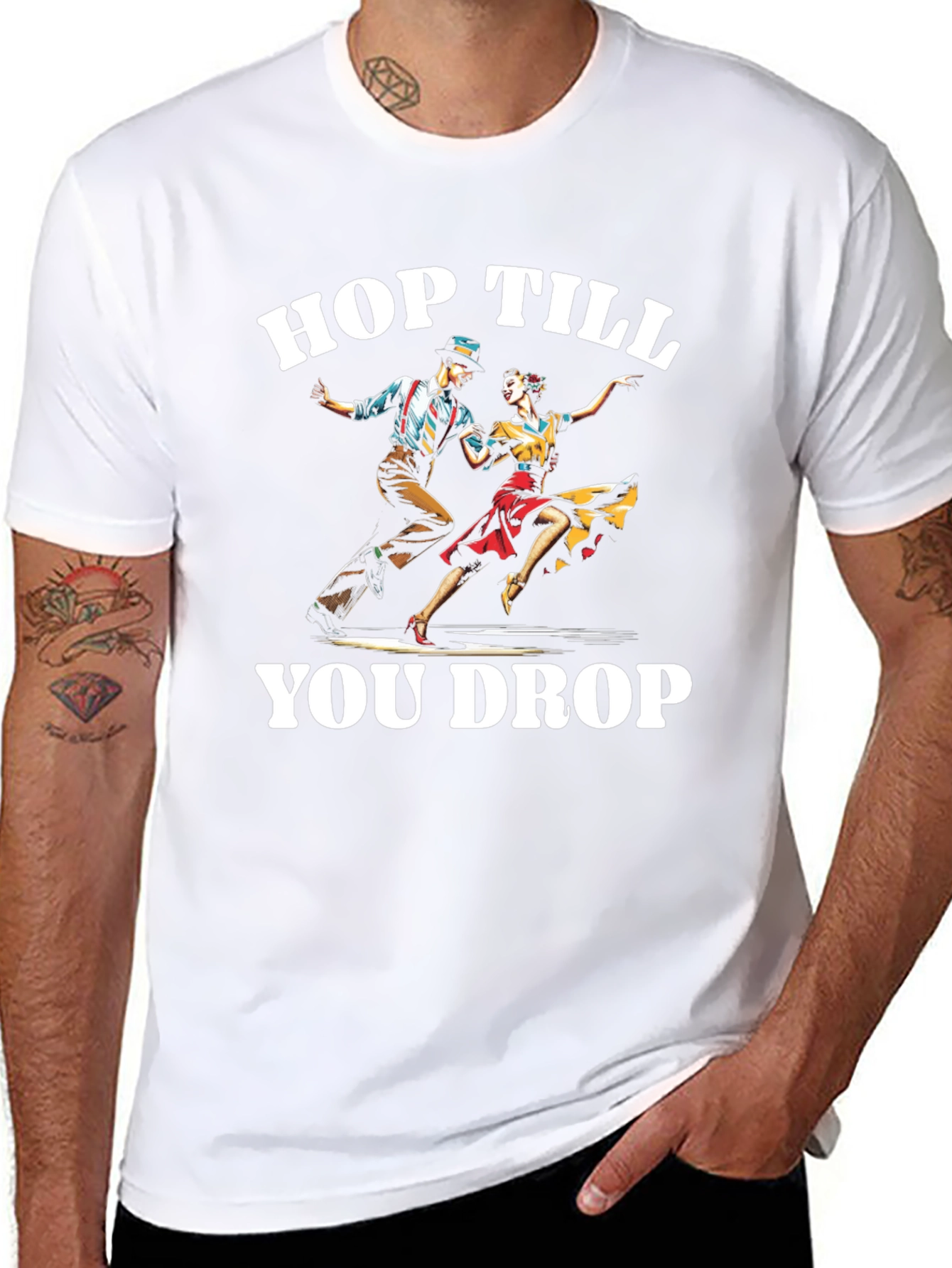 Hop Till You Drop T-Shirt Swing Dance Tee