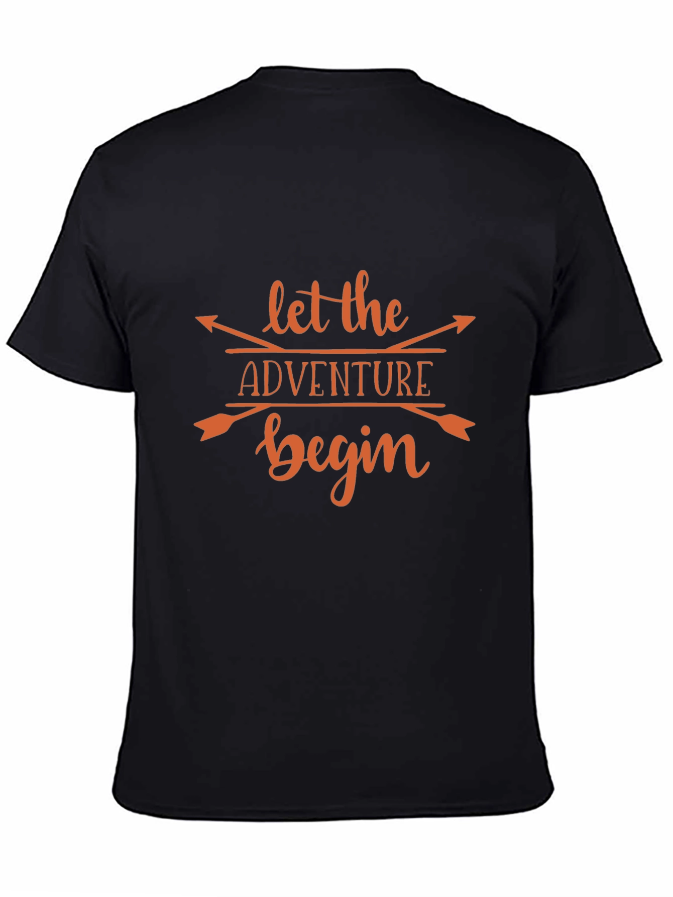 Adventure Begins Graphic Tee - Black