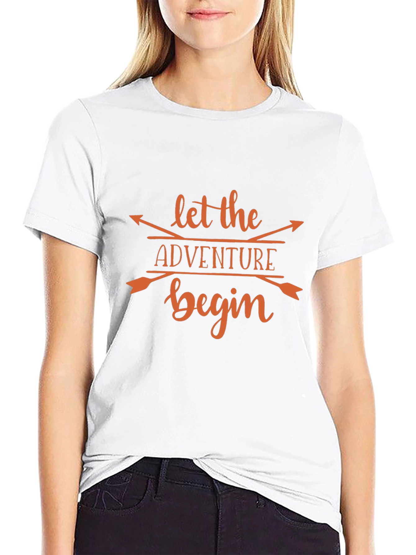 Adventure Begins Graphic Tee - Black
