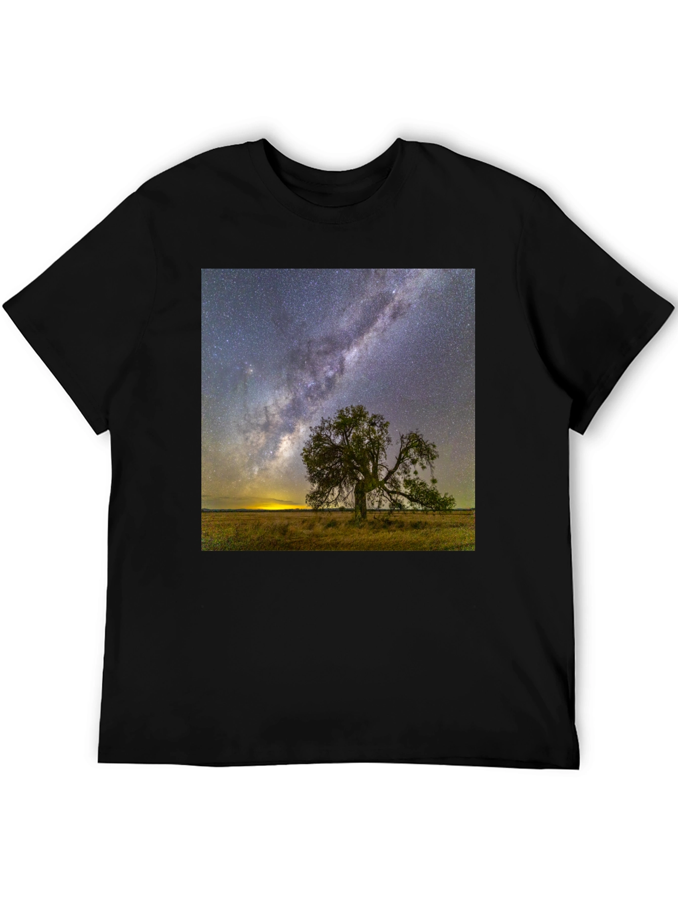Starry Night Tree Graphic Tee - Unique Design