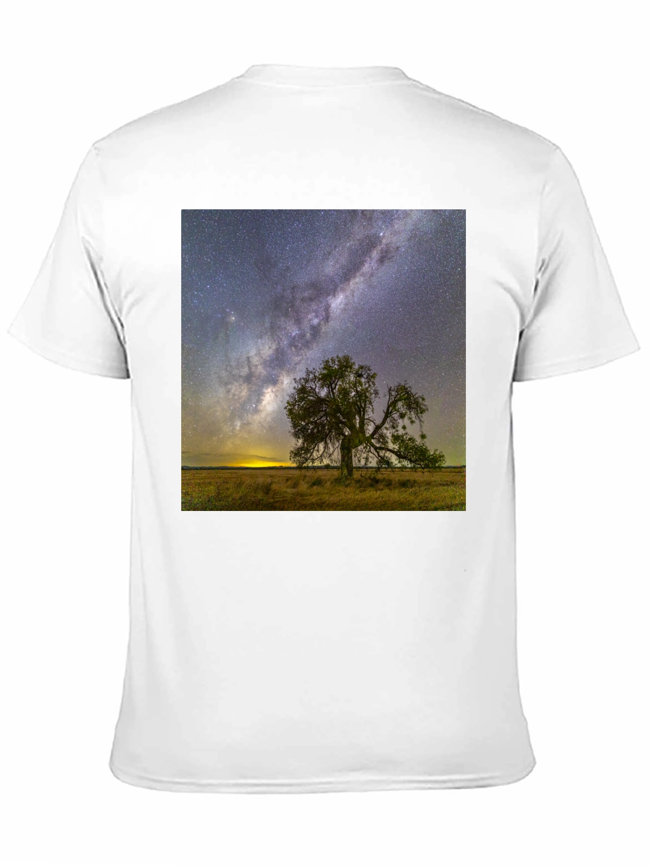 Starry Night Tree Graphic Tee - Unique Design
