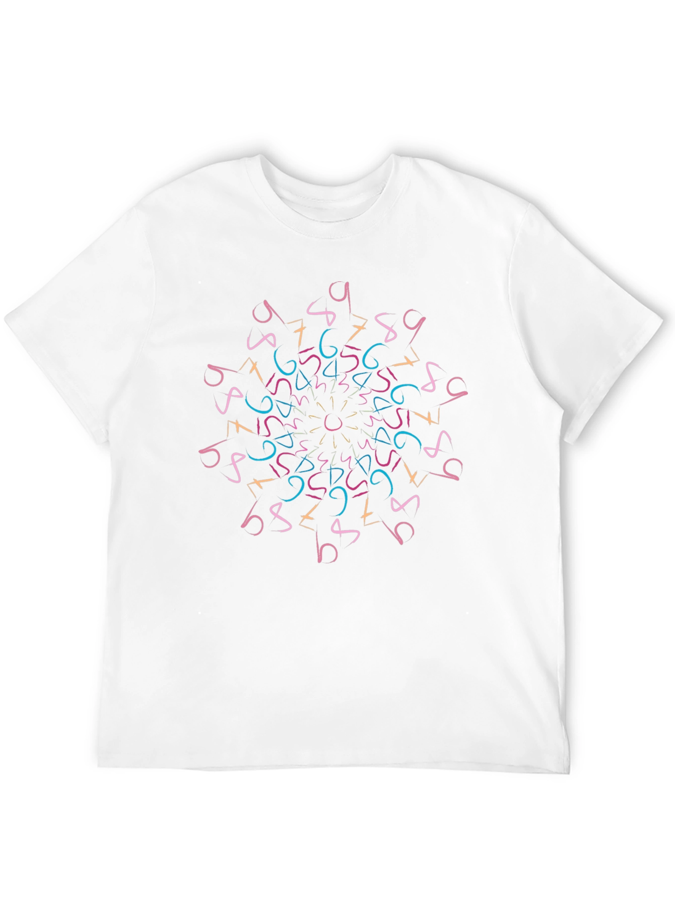 Geometric Numbers Mandala T-Shirt