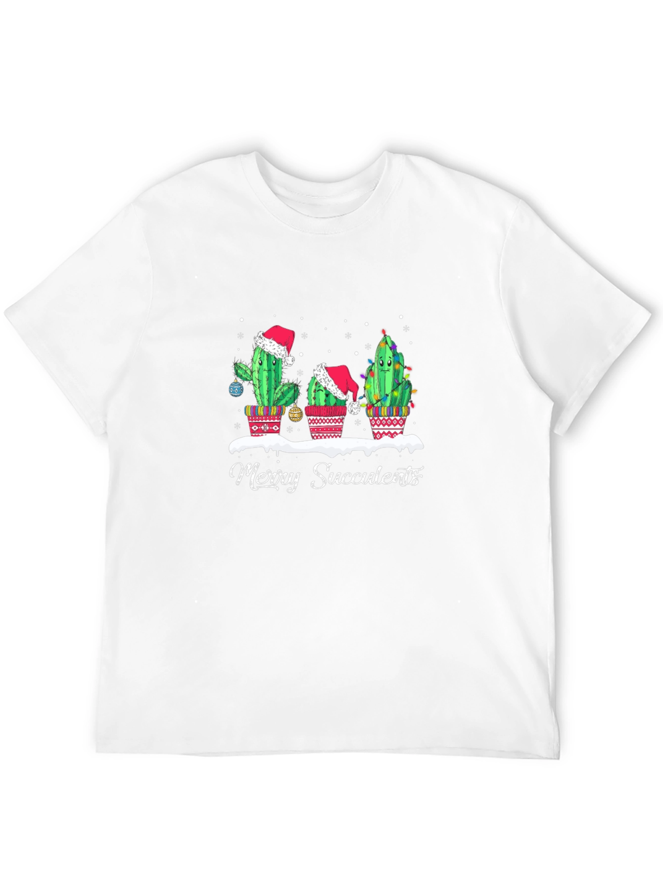Merry Succulents Christmas T-Shirt