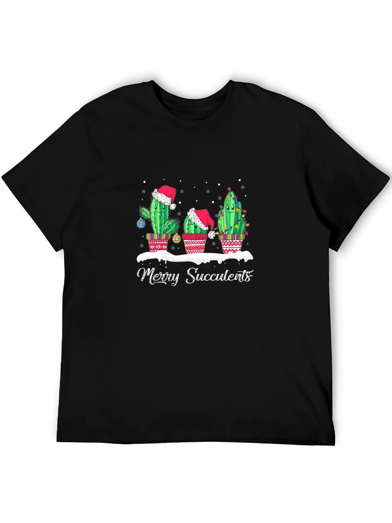Merry Succulents Christmas T-Shirt