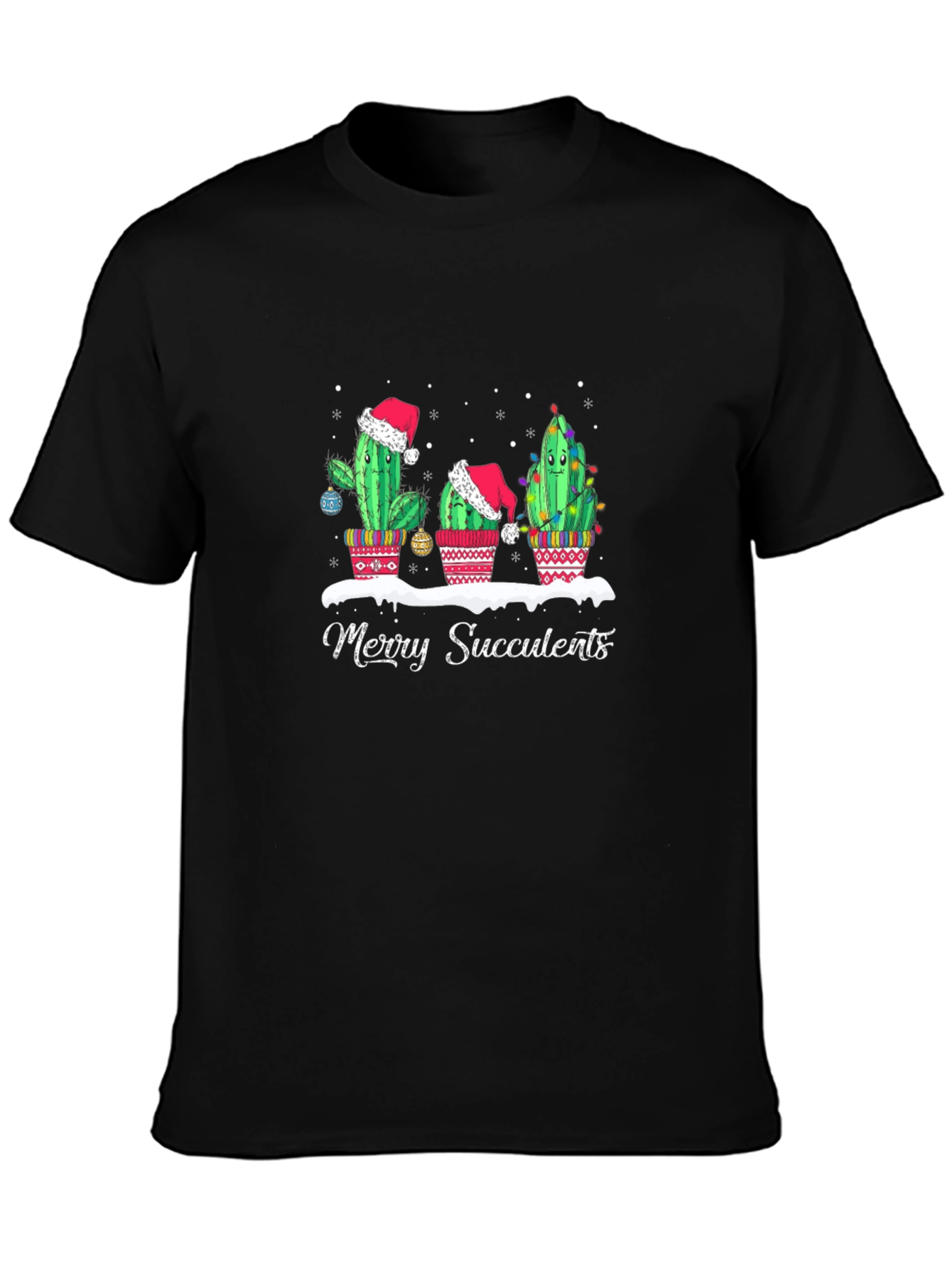 Merry Succulents Christmas T-Shirt