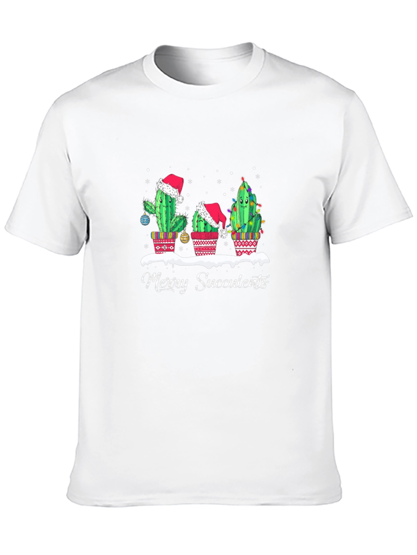 Merry Succulents Christmas T-Shirt