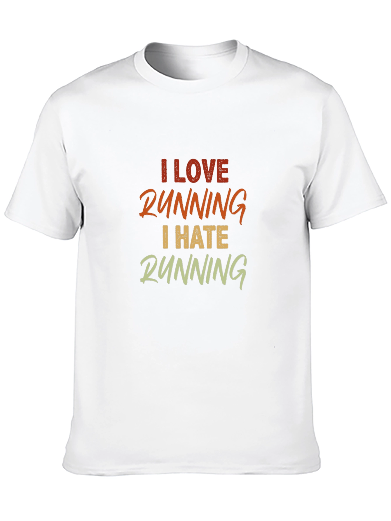 I Love Running I Hate Running Graphic Tee