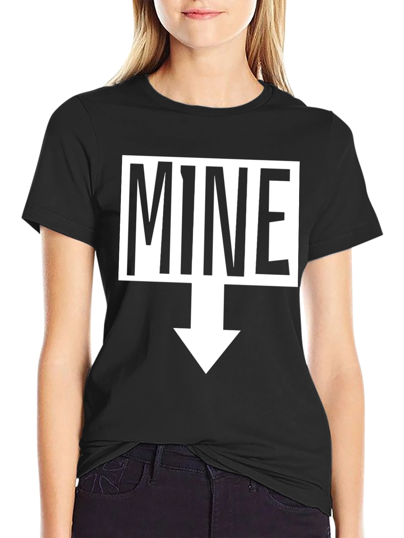 Humorous MINE Arrow T-Shirt